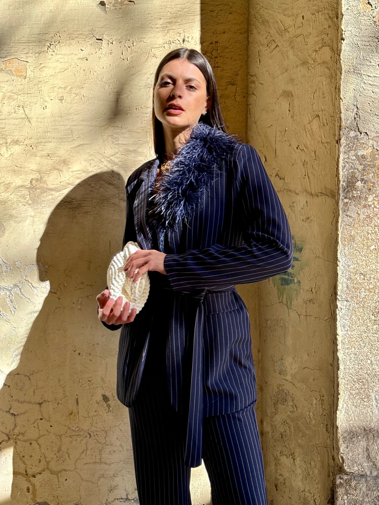TAILLEUR SOFIA GESSATO BLU