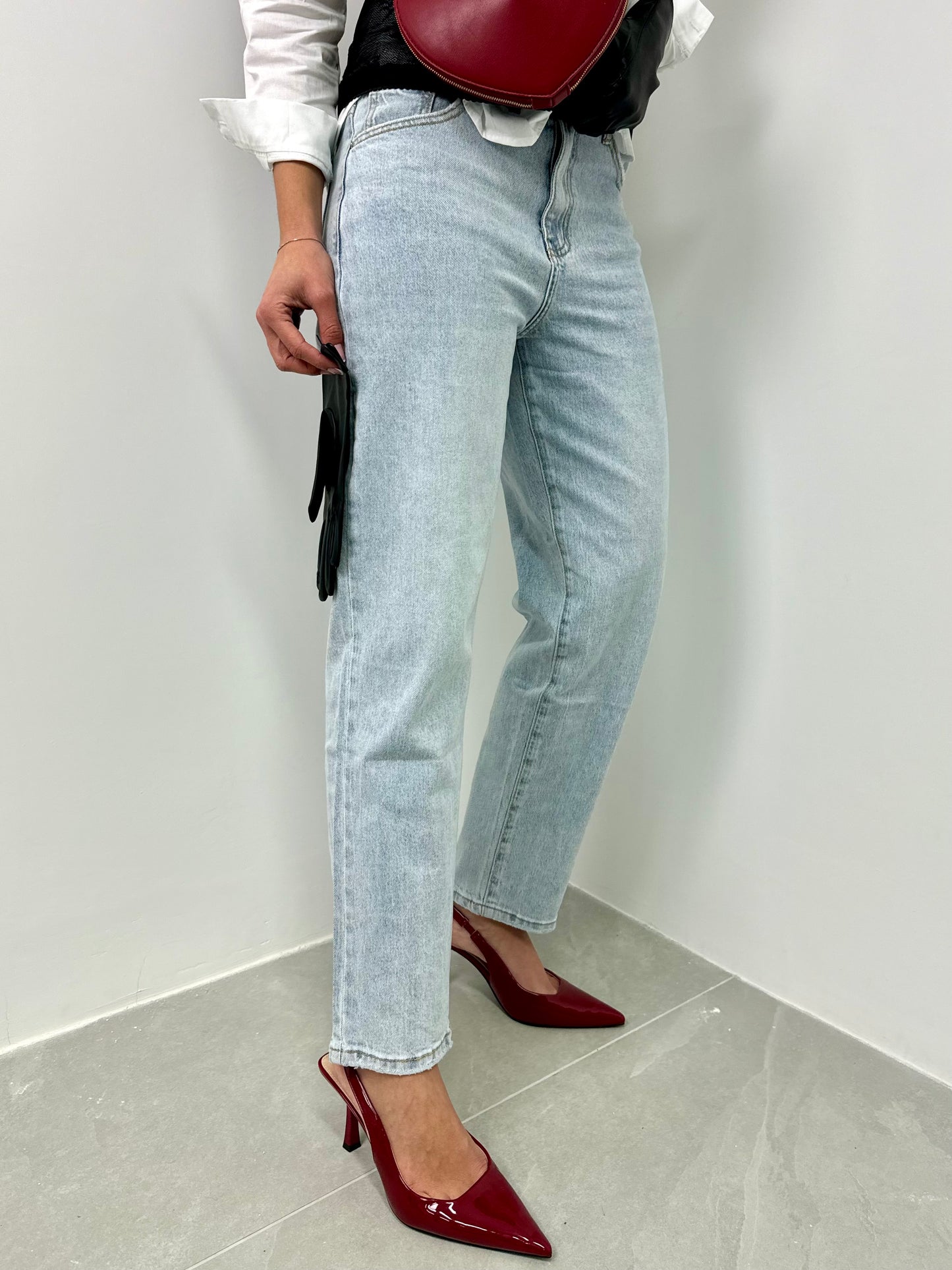 Jeans boy-friend chiaro