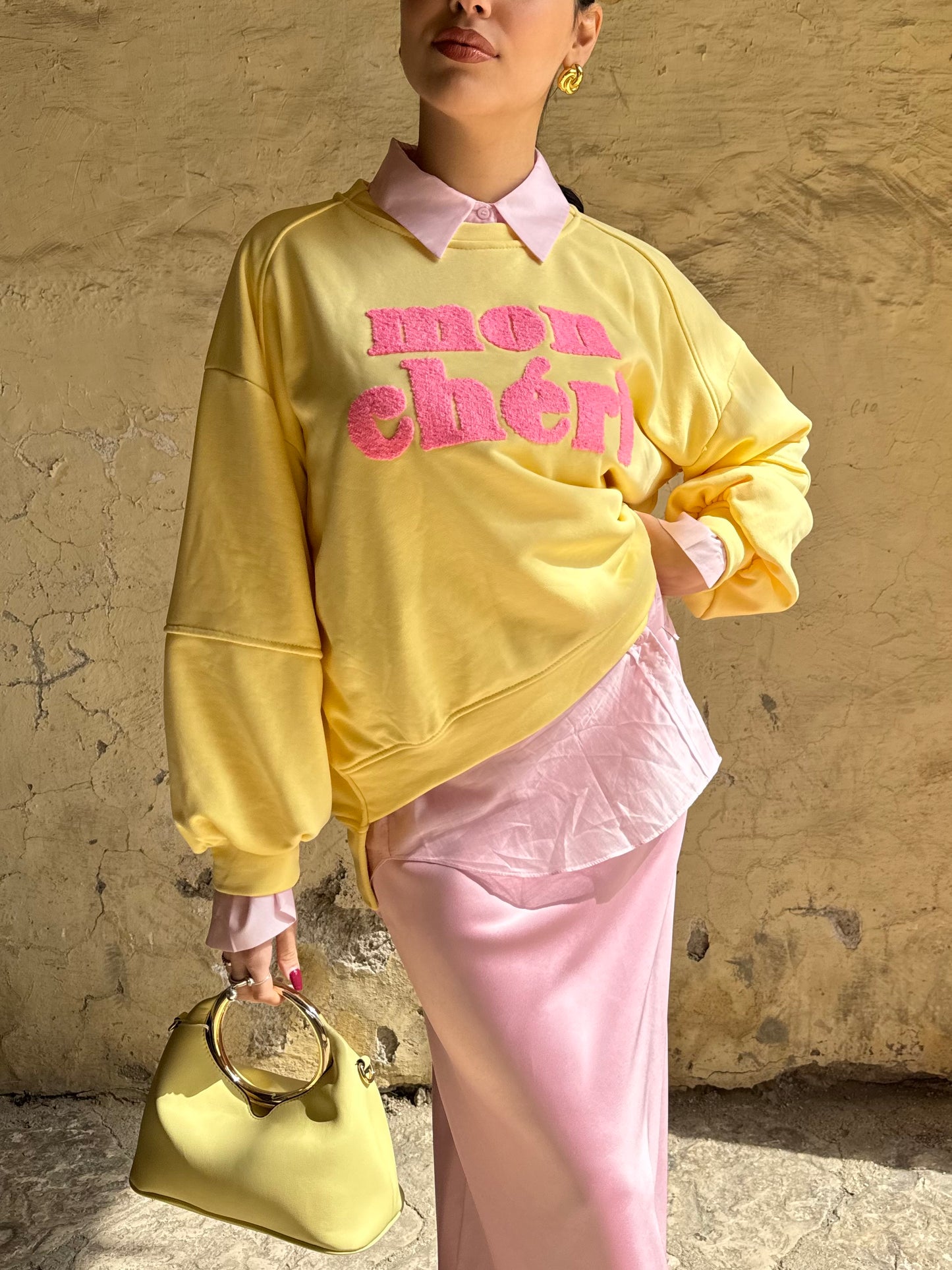 Felpa Mon Cheri Yellow