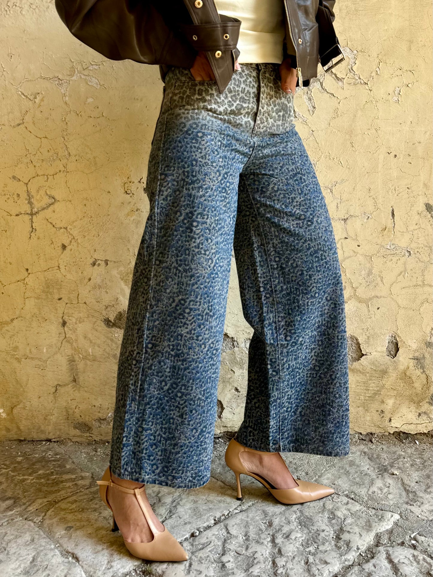DENIM LUREX ANIMALIER