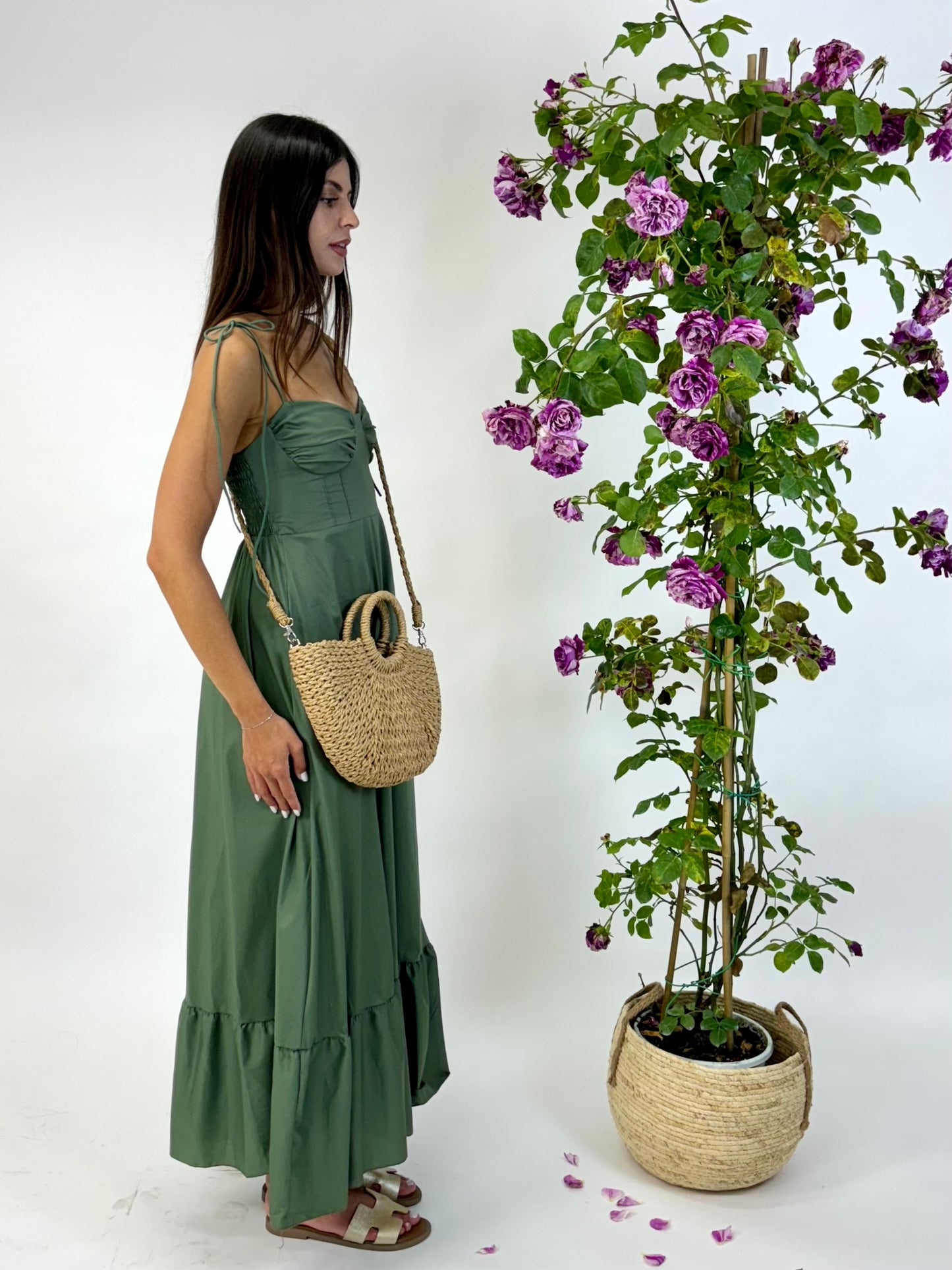 Abito costiera verde