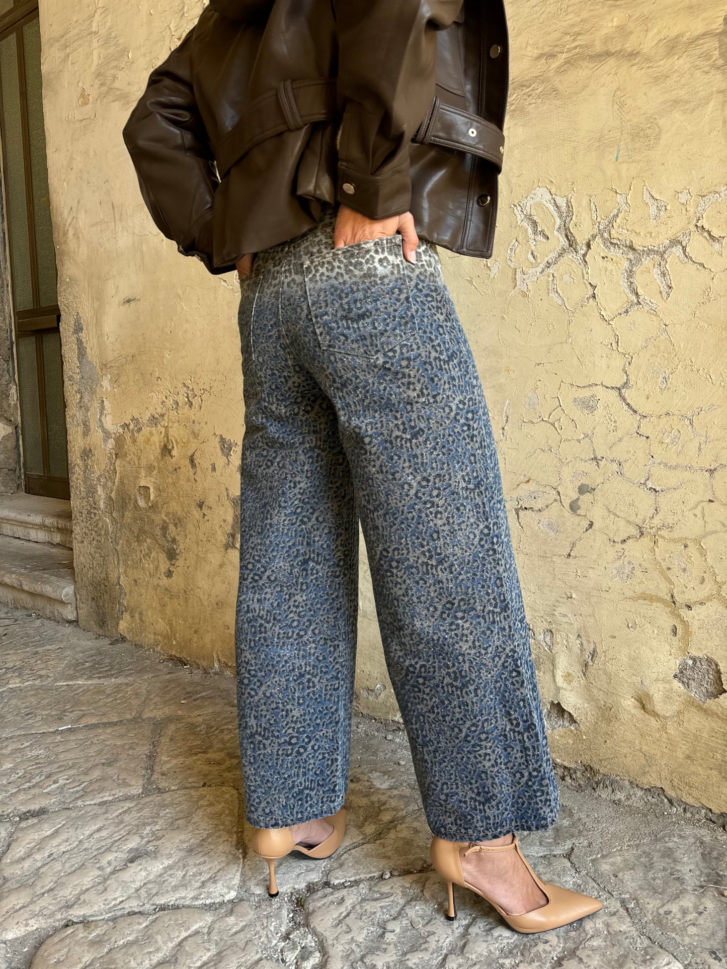 DENIM LUREX ANIMALIER