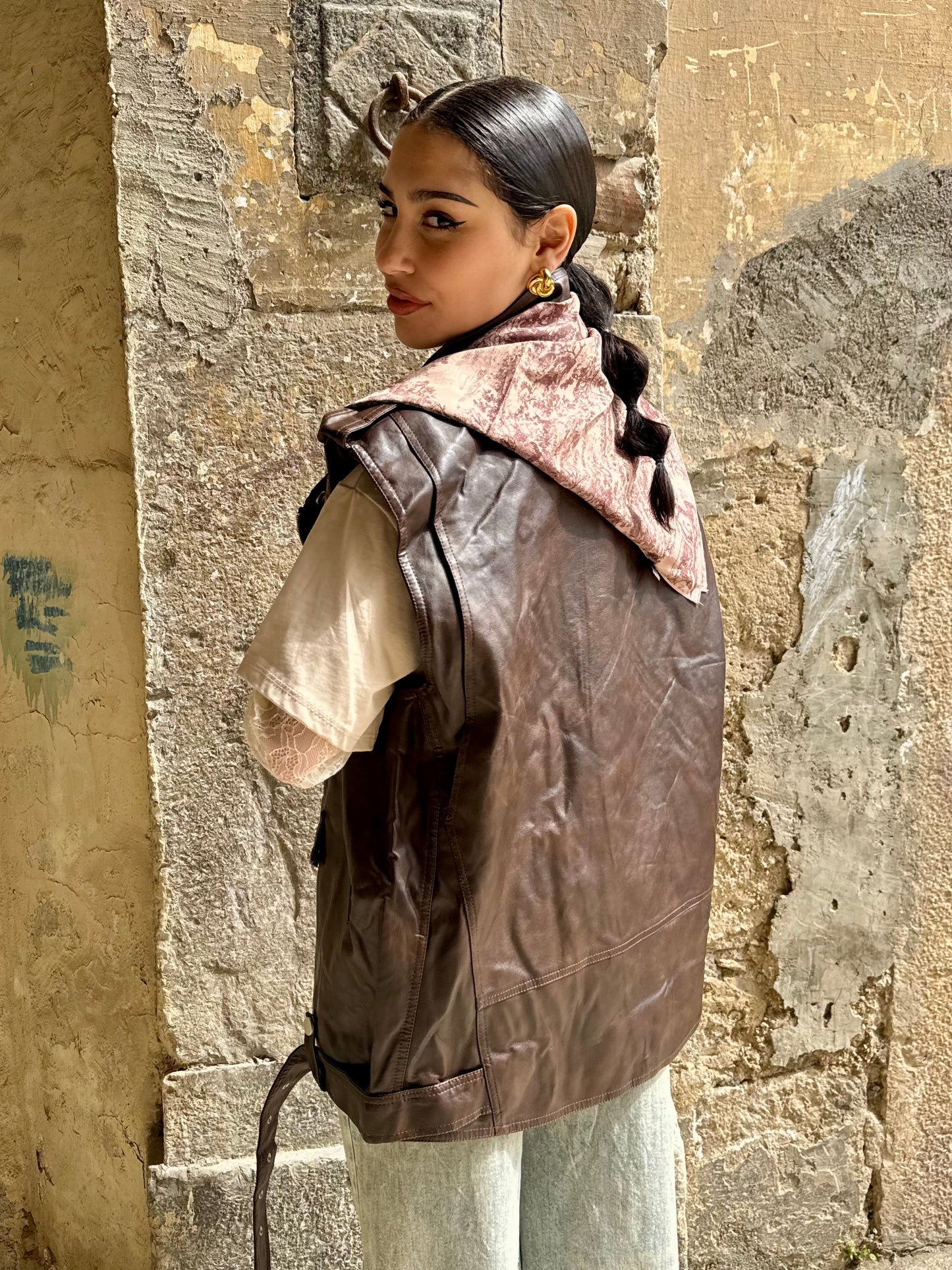 Gilet chiodo over
