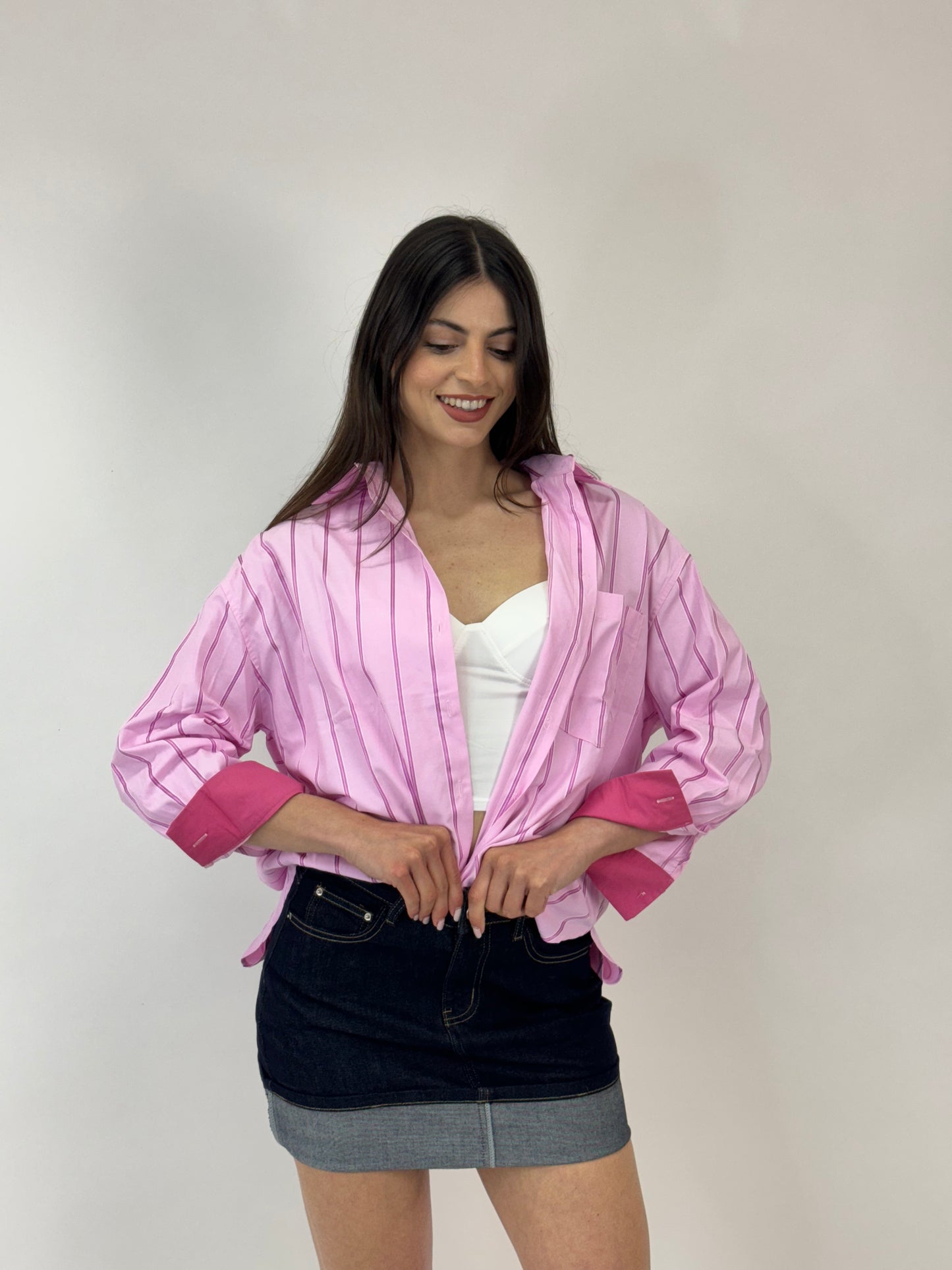 Camicia Strippes Pink