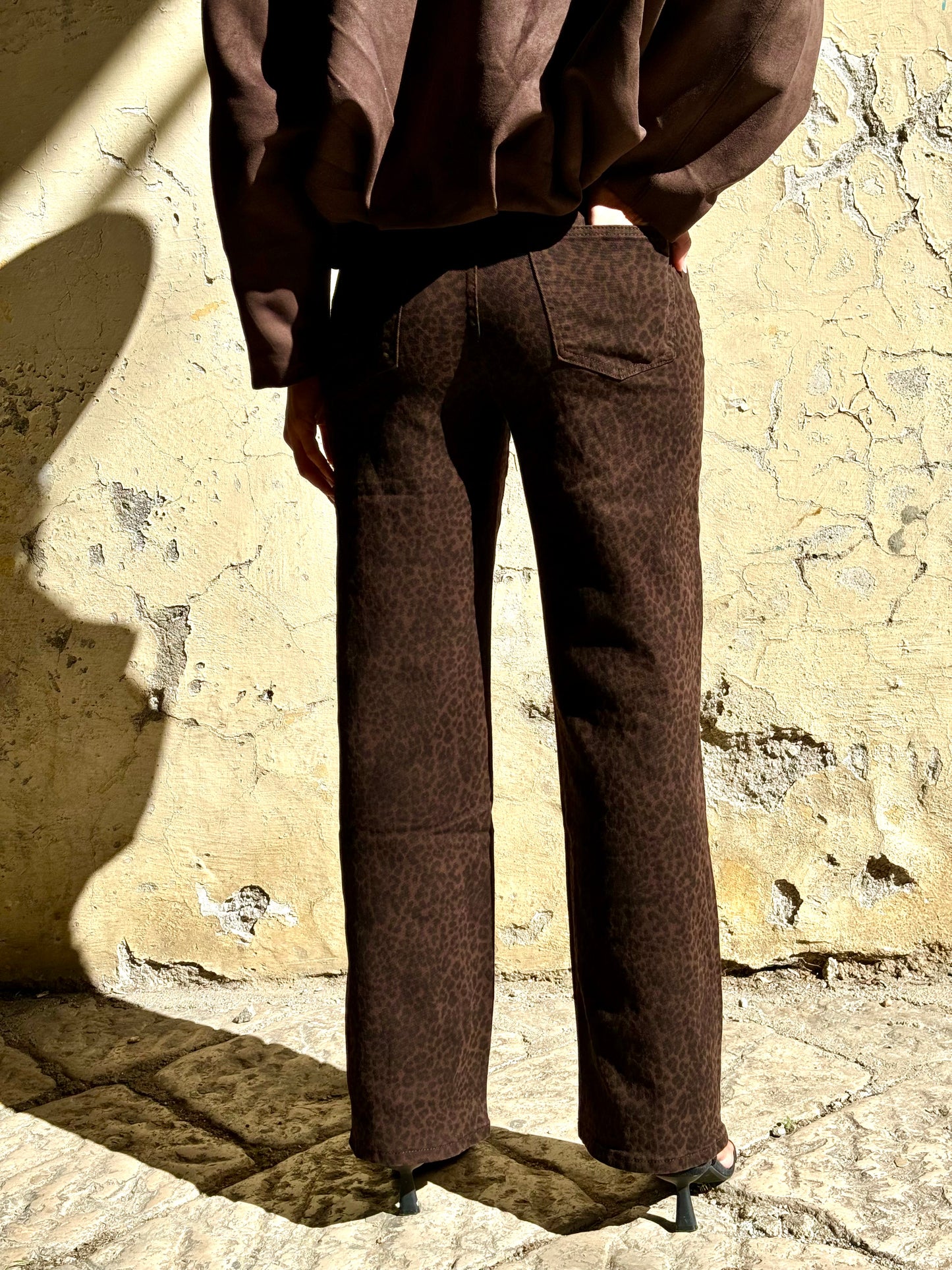 DENIM ANIMALIER CHOCO