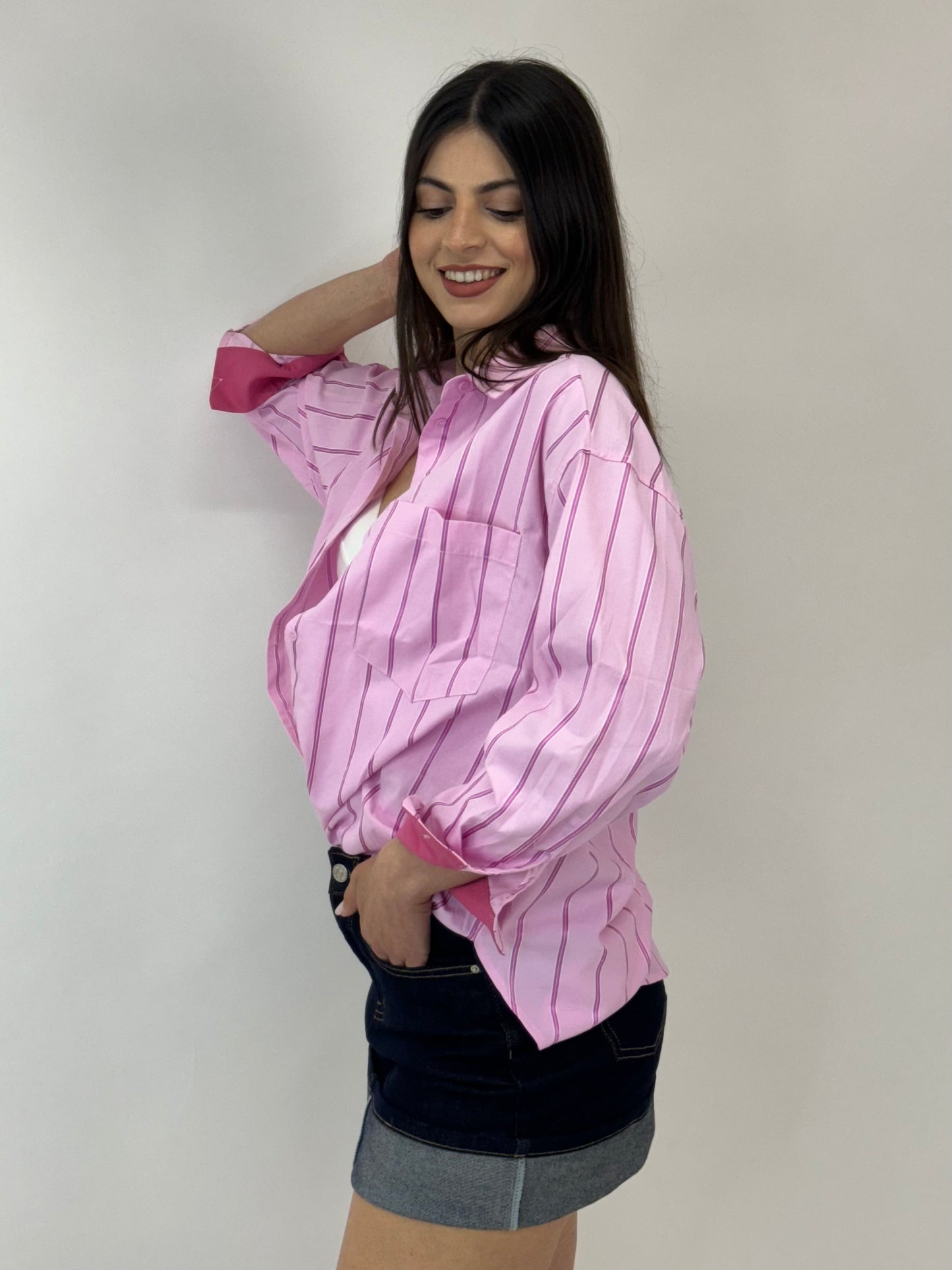 Camicia Strippes Pink