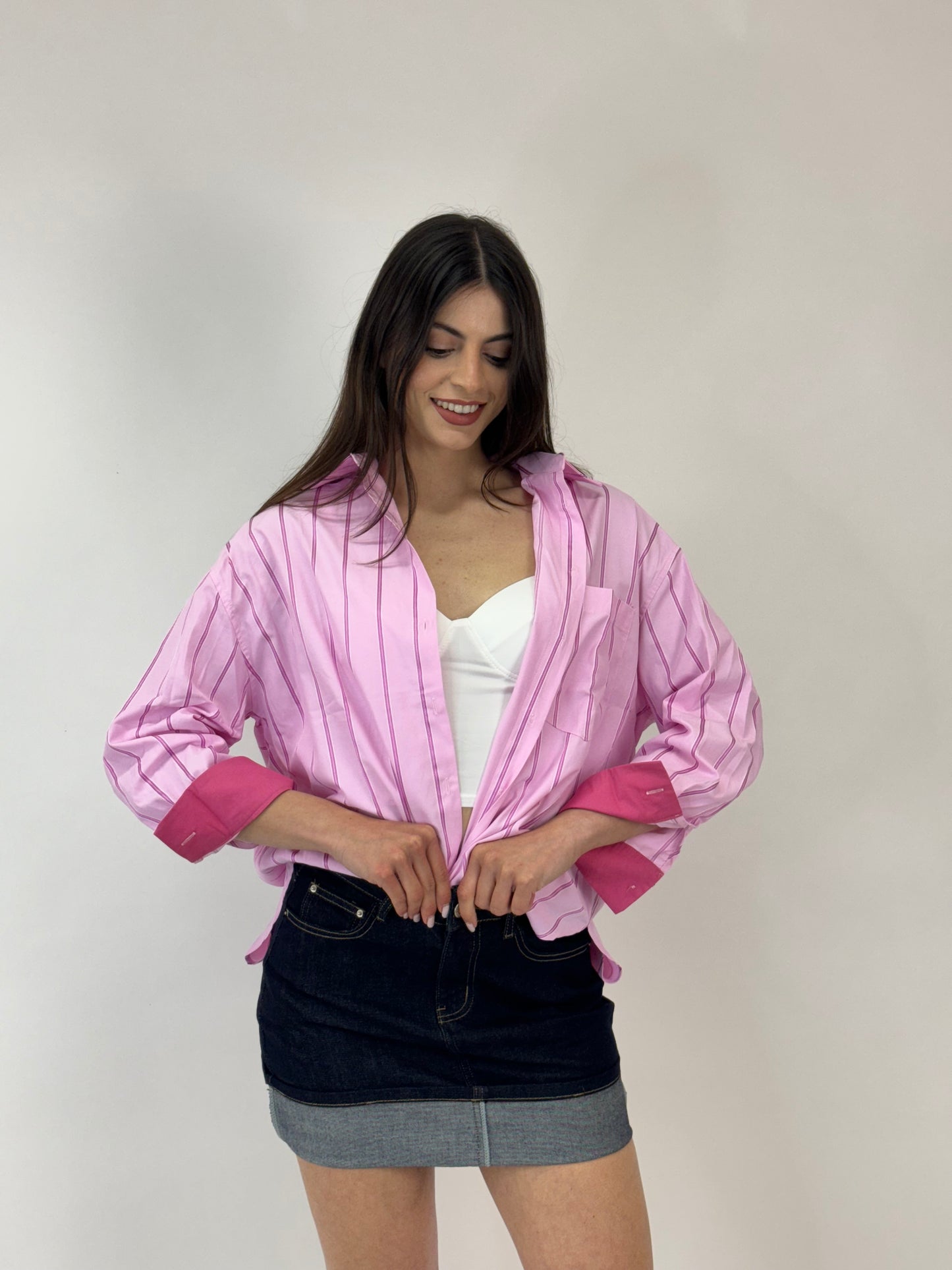 Camicia Strippes Pink