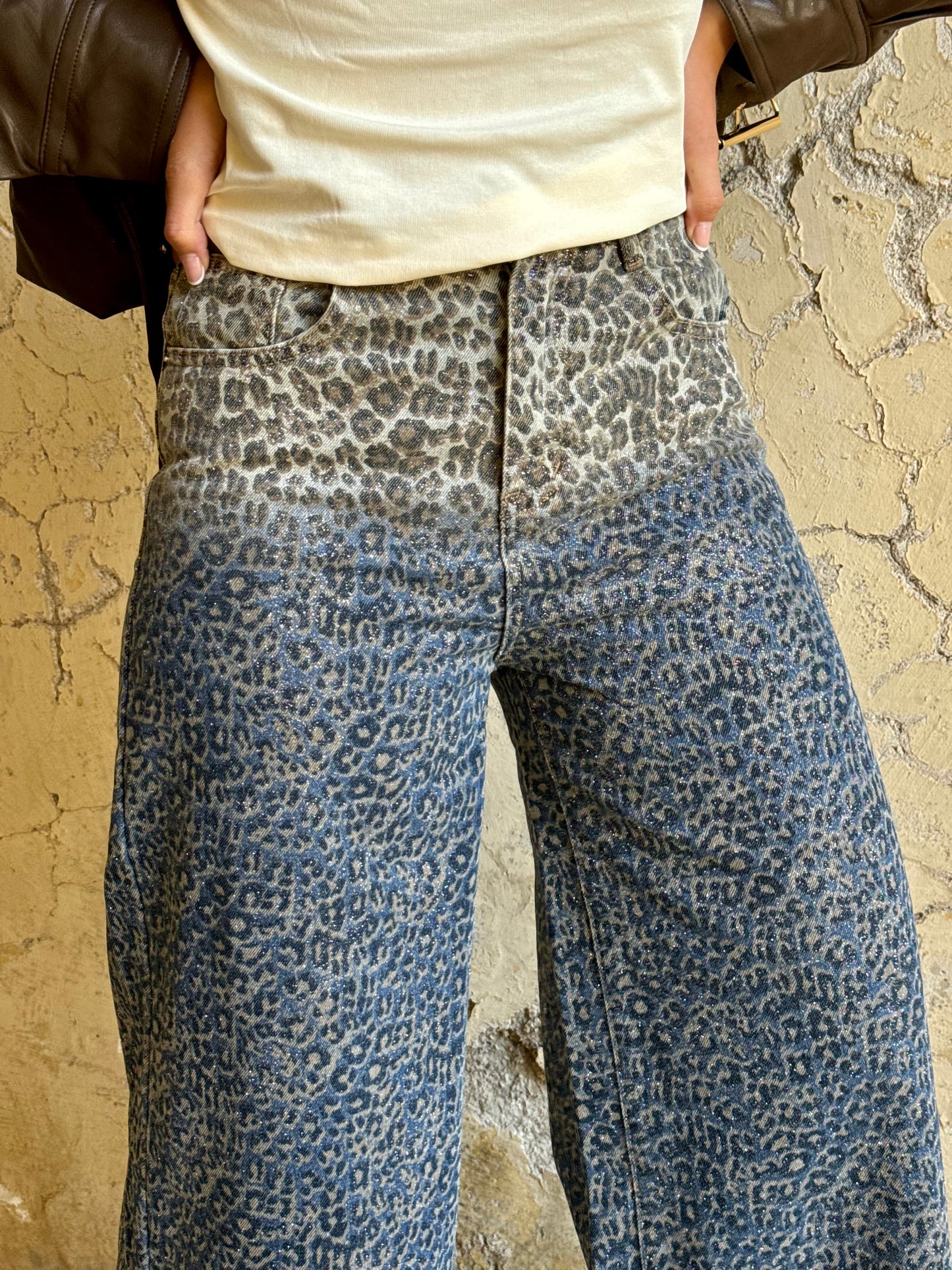 DENIM LUREX ANIMALIER