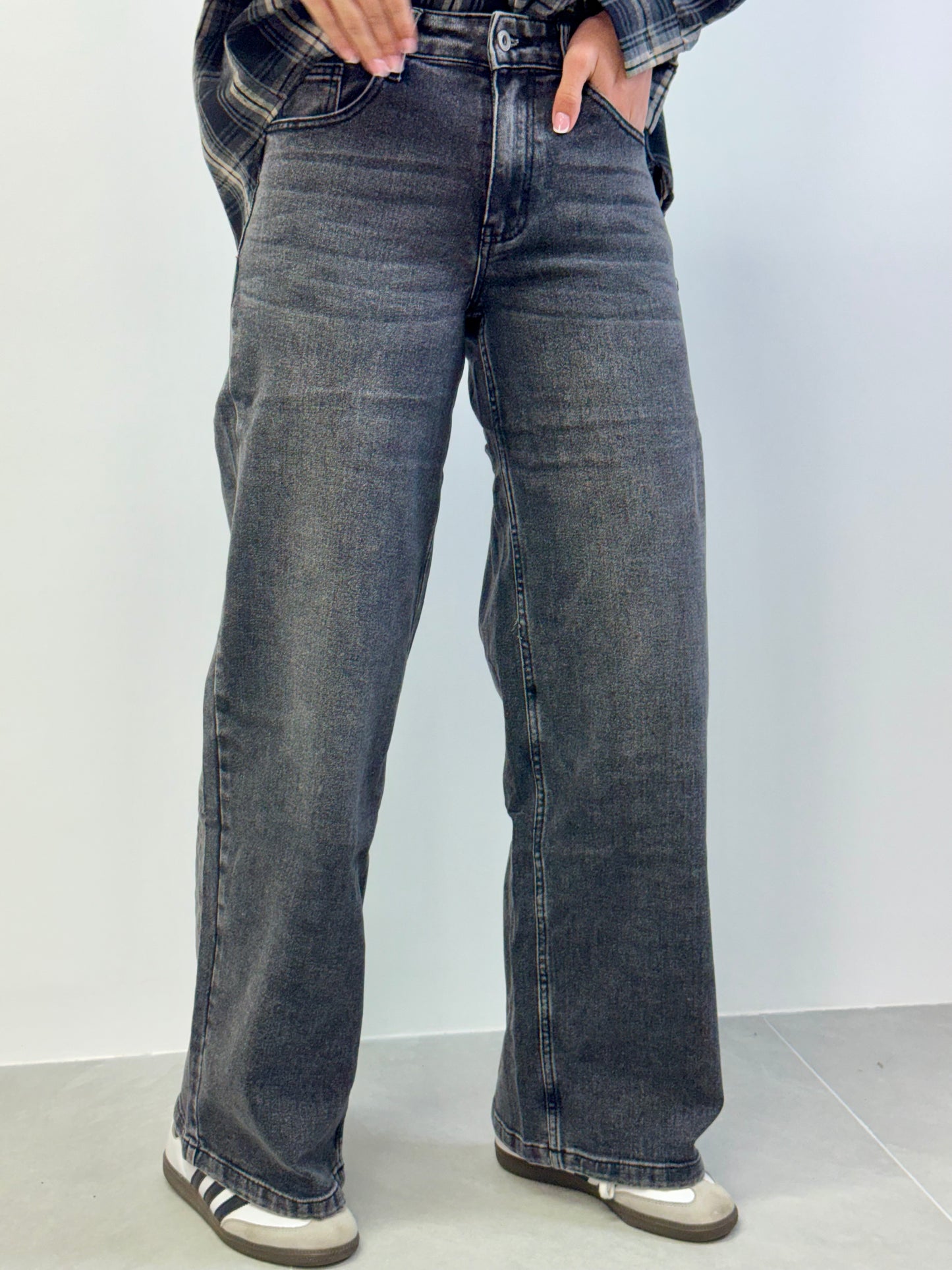 Jeans grey wide