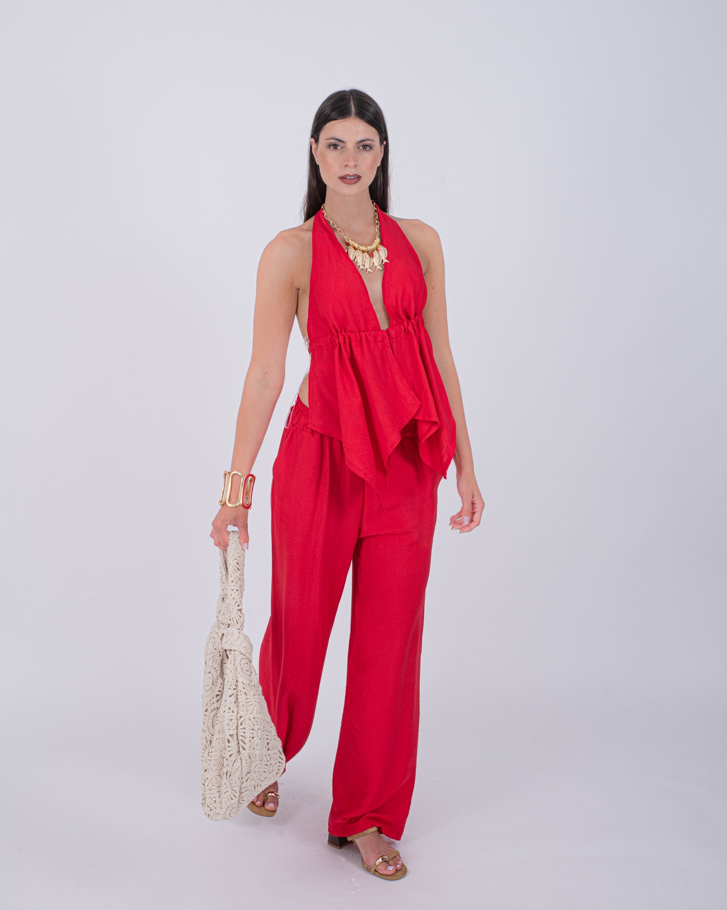 CORD SET IBIZA ROSSO