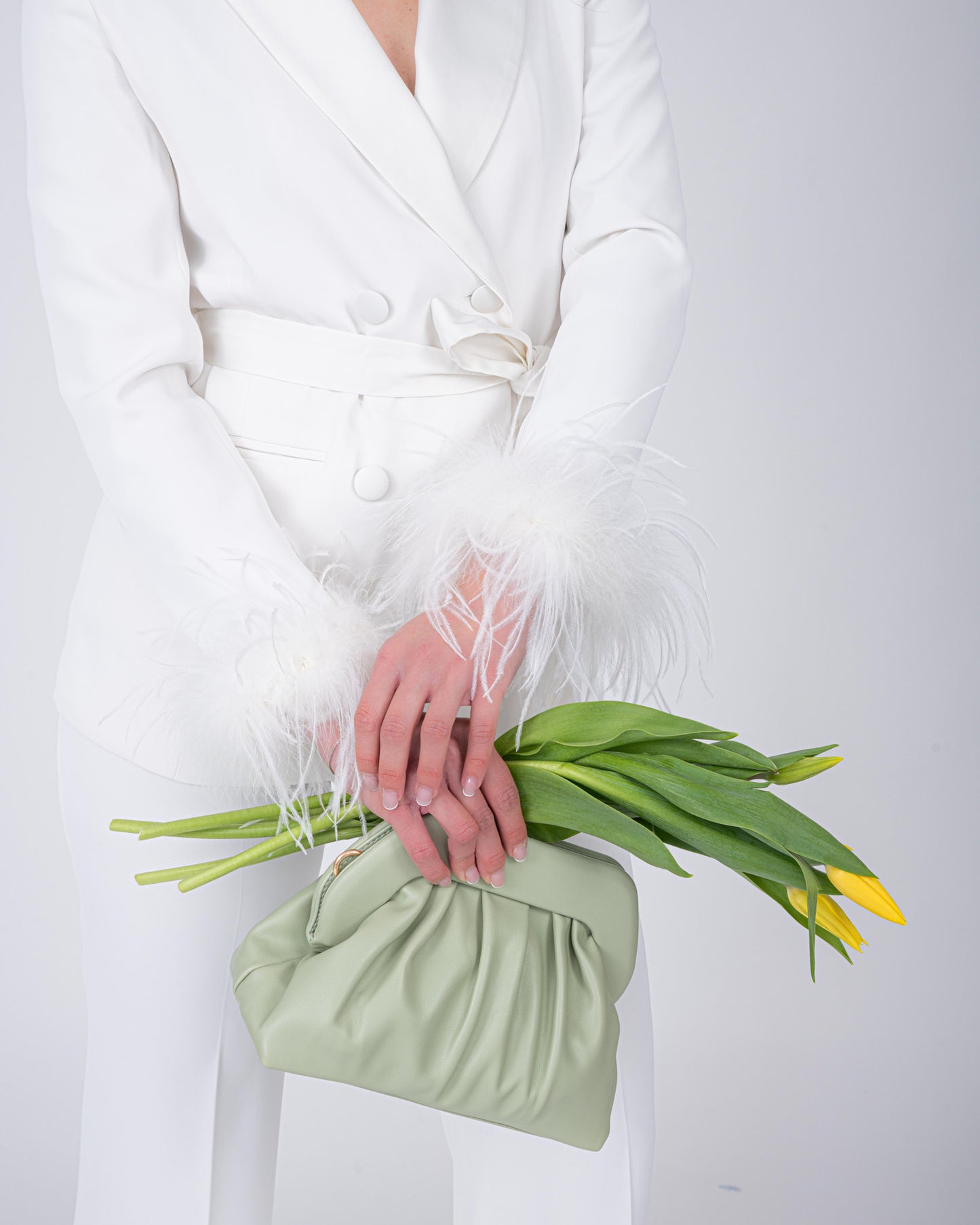 TAILLEUR PLUME BIANCO