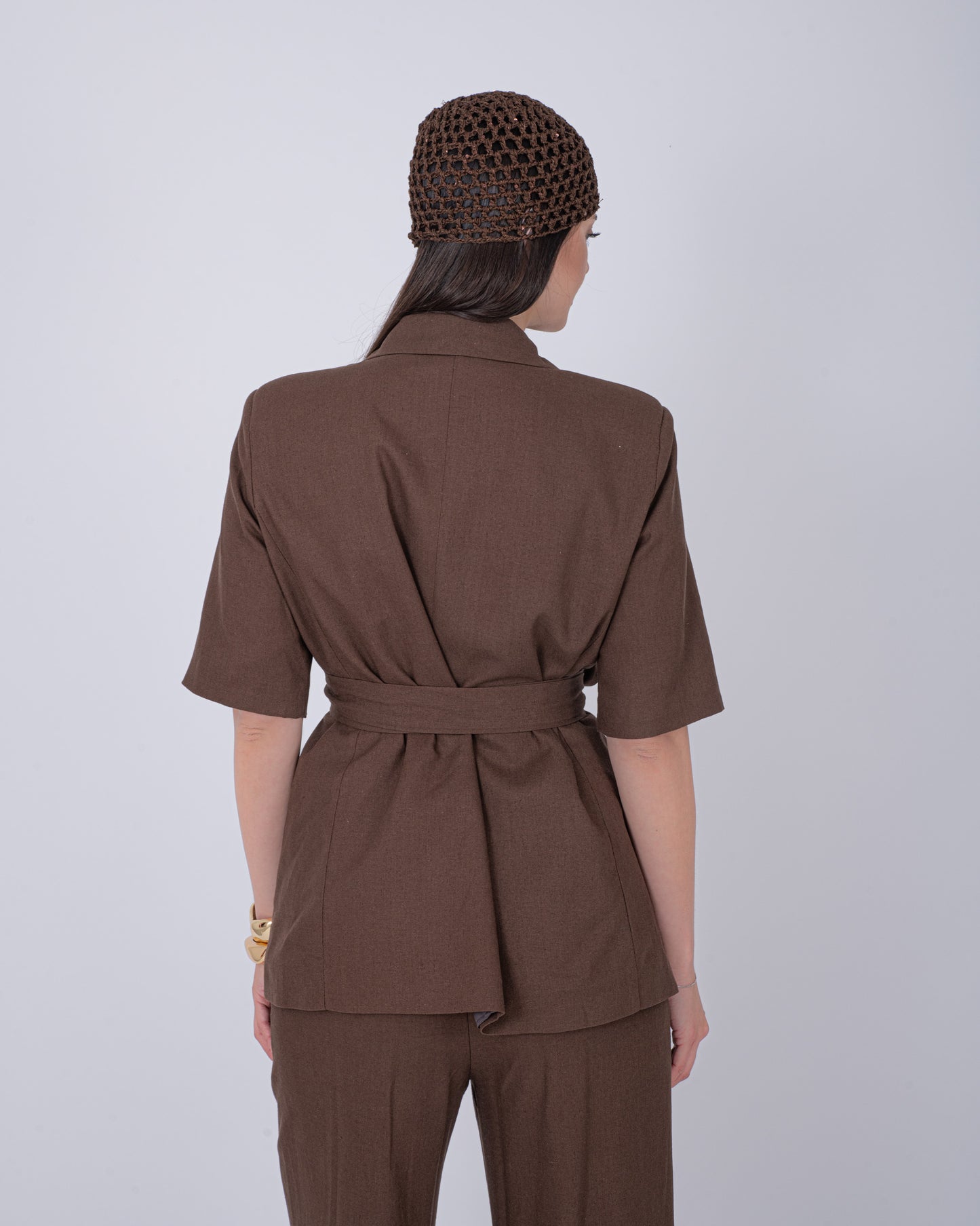 TAILLEUR LINO BROWN