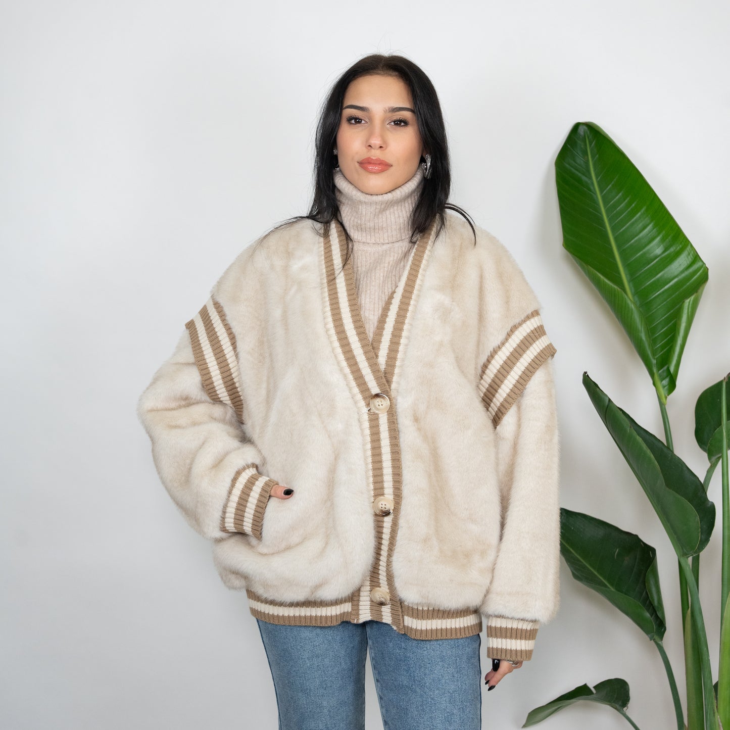 CARDIGAN PELLICCIA