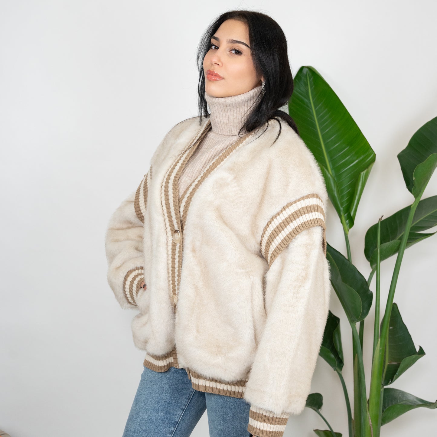 CARDIGAN PELLICCIA