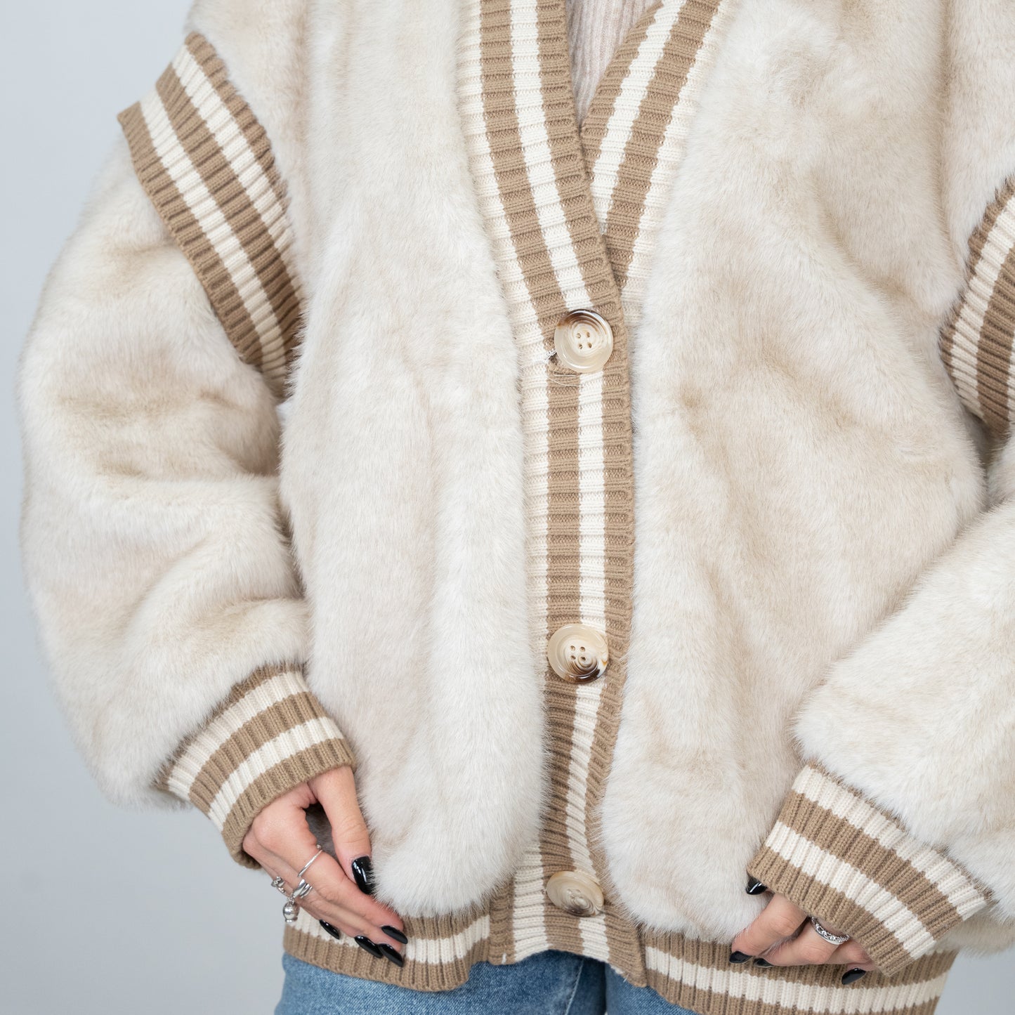 CARDIGAN PELLICCIA