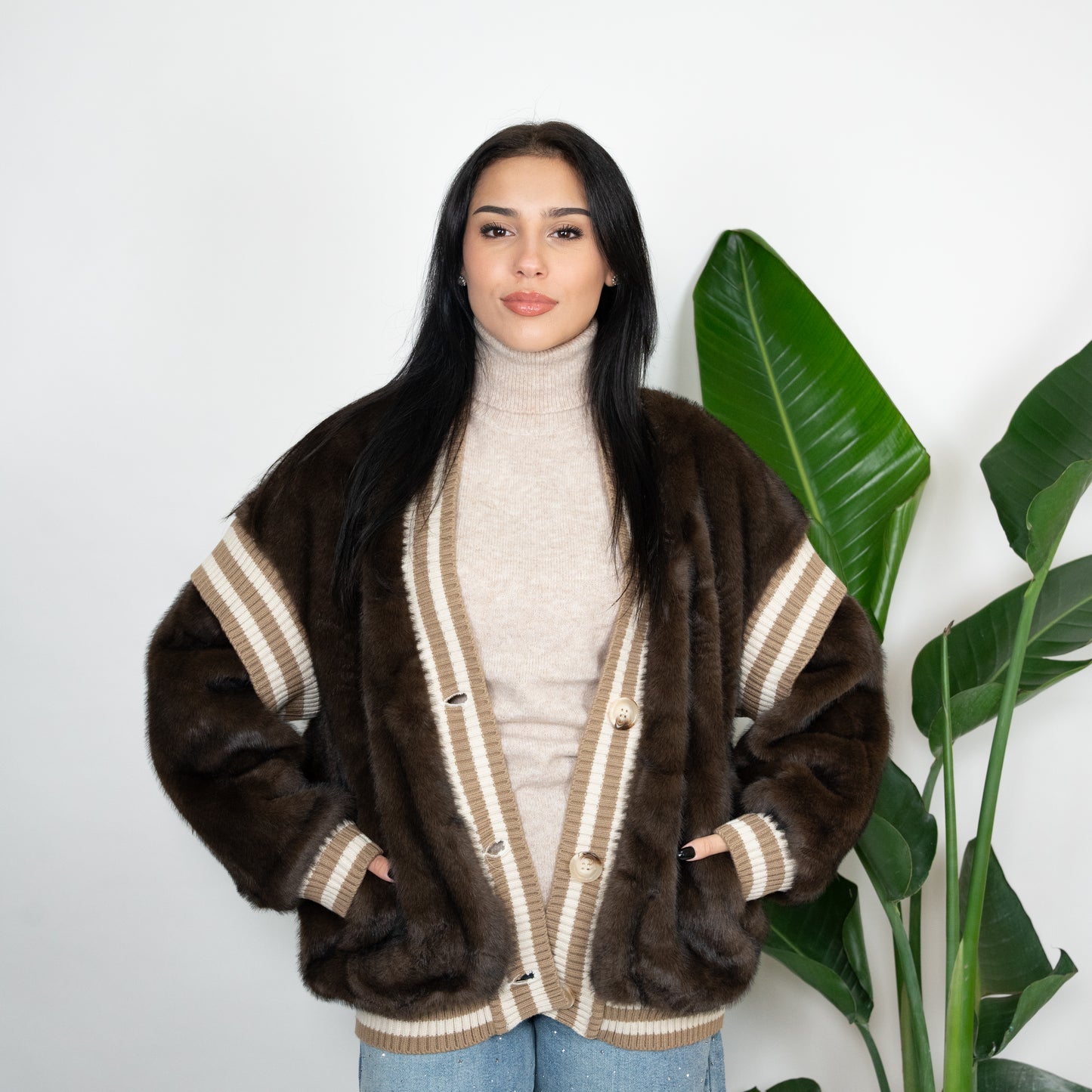 CARDIGAN PELLICCIA