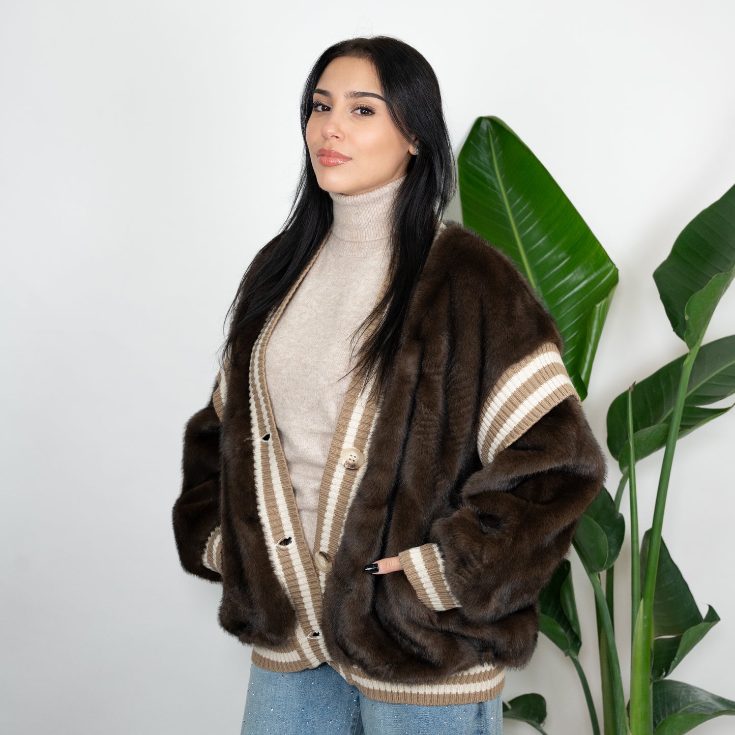 CARDIGAN PELLICCIA
