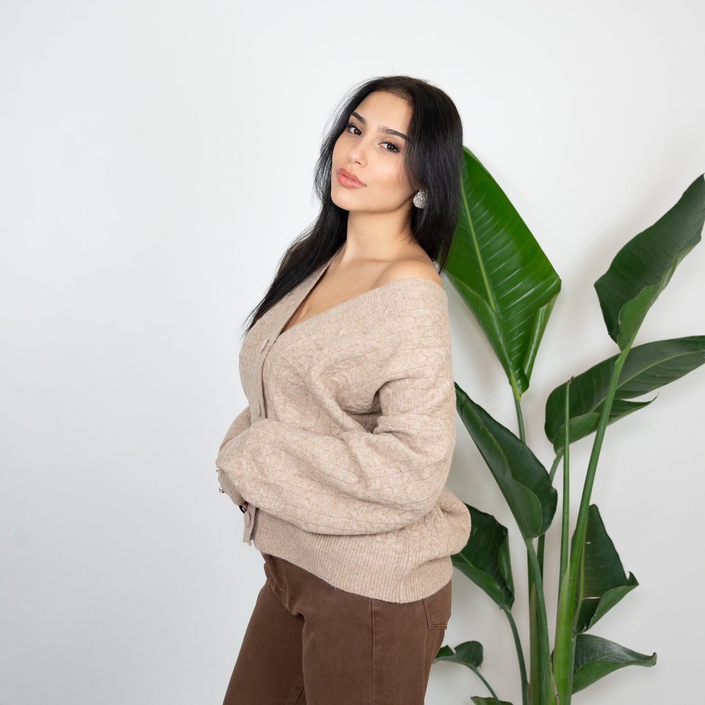 CARDIGAN TRECCE