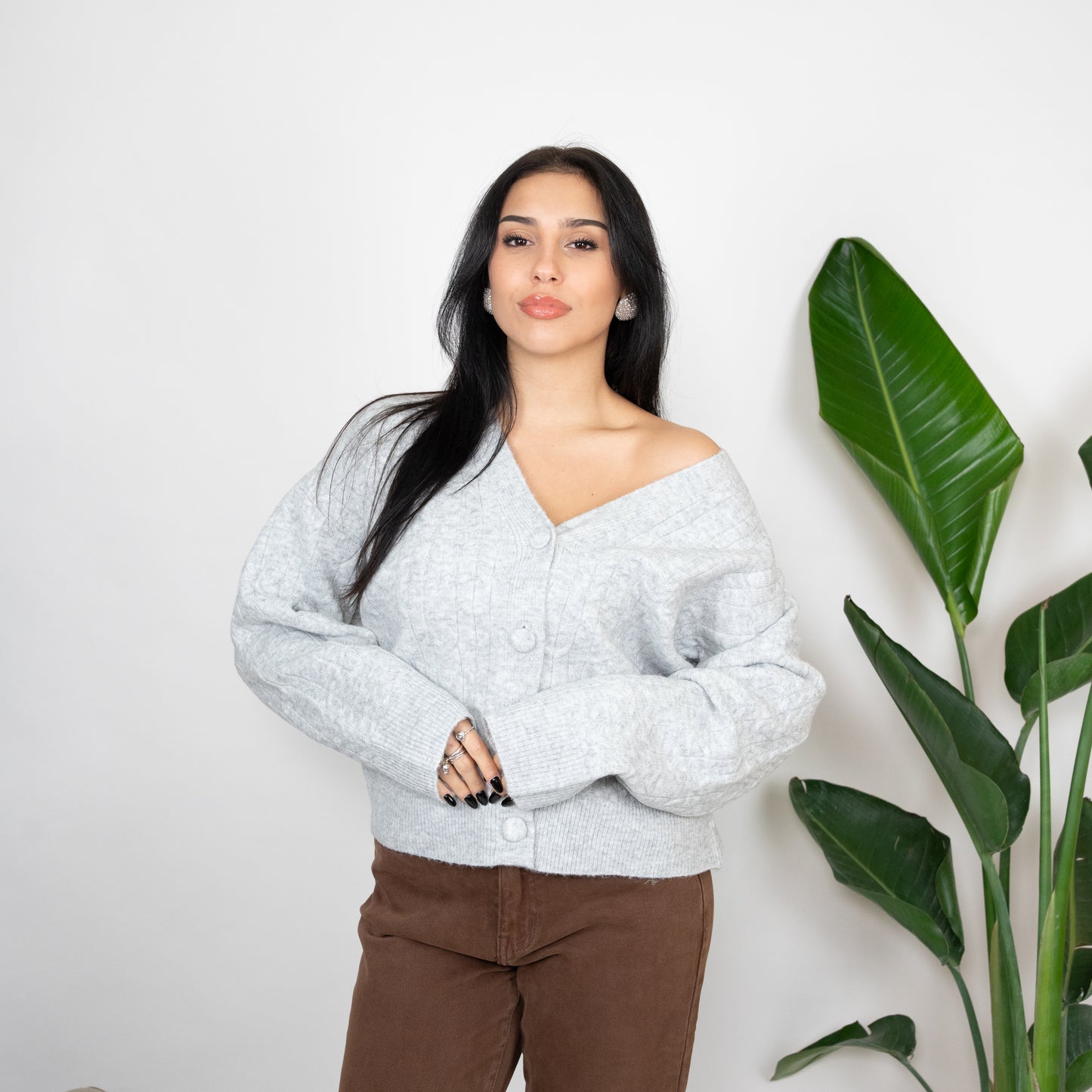 CARDIGAN TRECCE