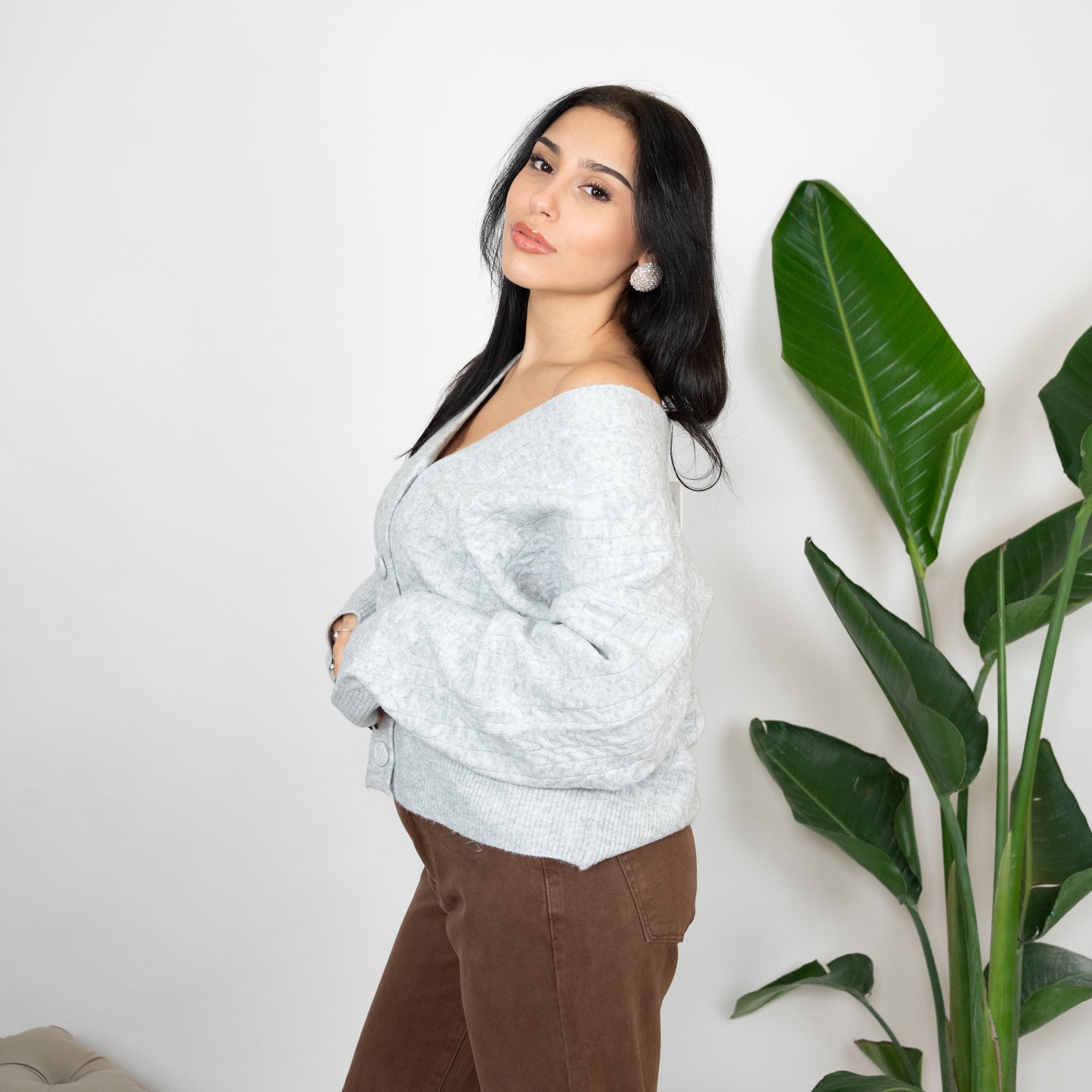 CARDIGAN TRECCE