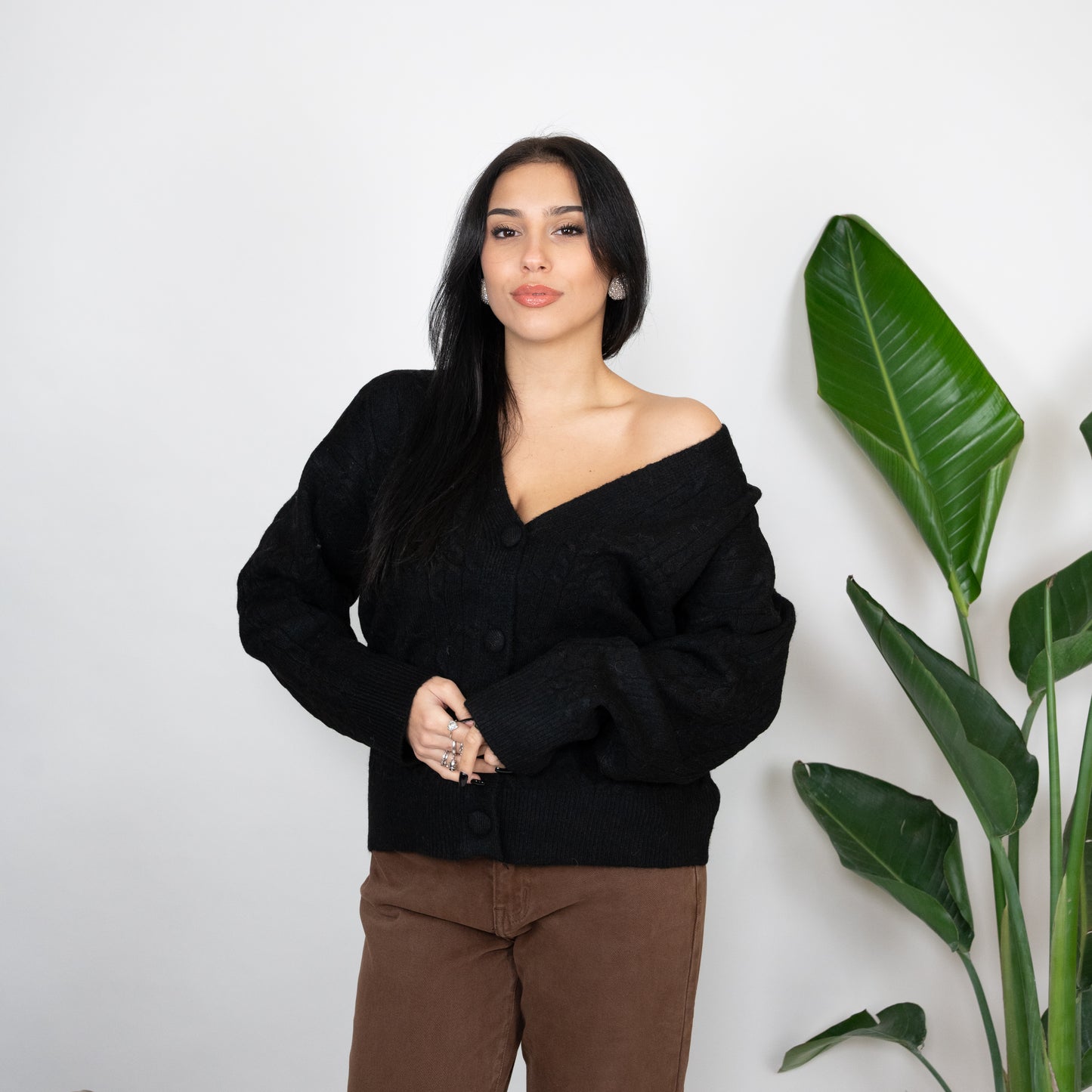 CARDIGAN TRECCE