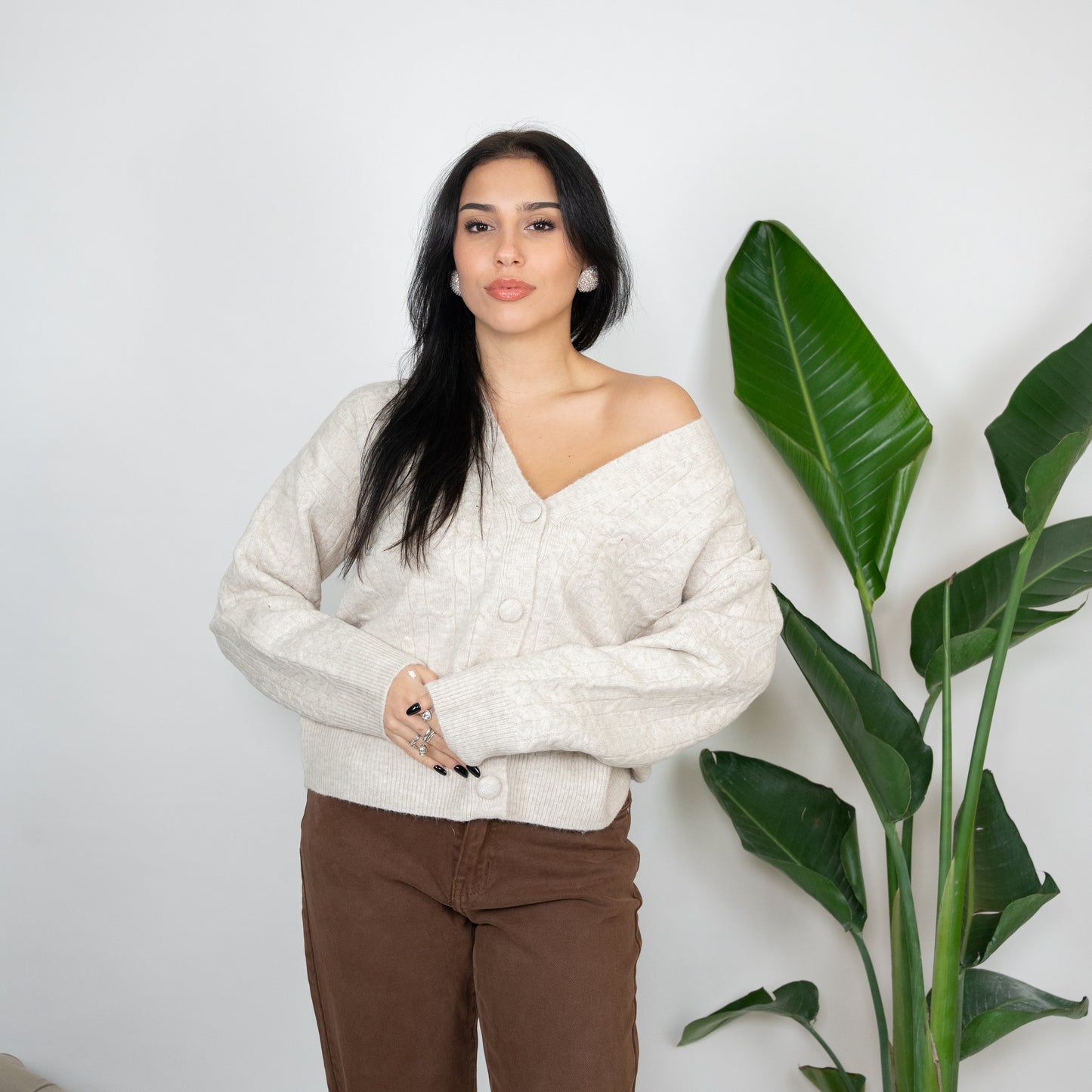 CARDIGAN TRECCE