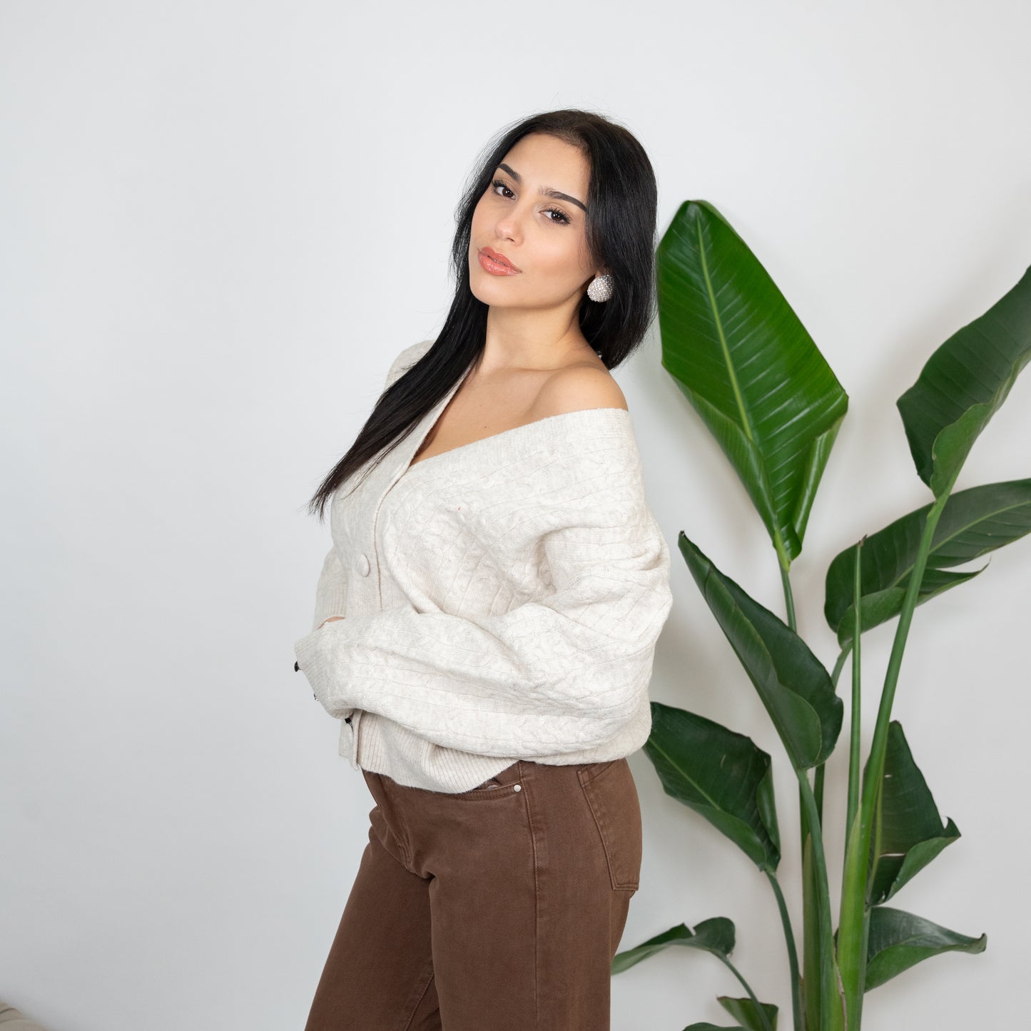 CARDIGAN TRECCE