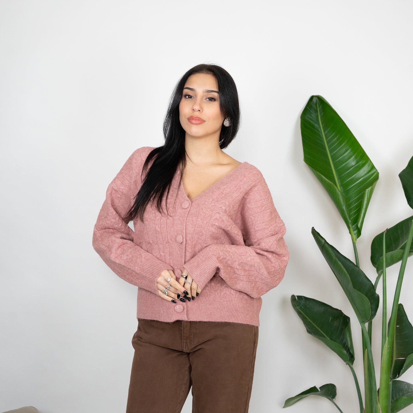 CARDIGAN TRECCE
