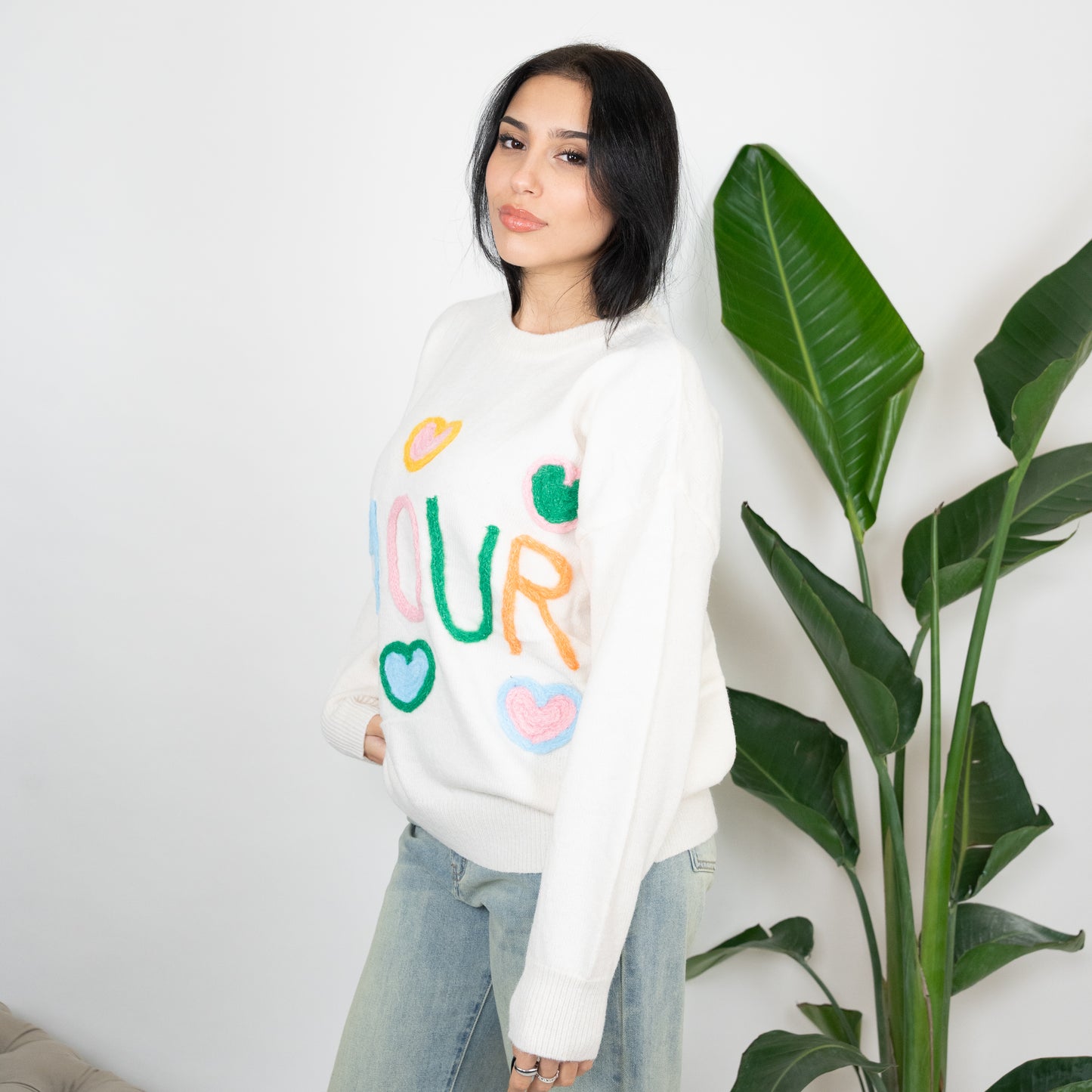 MAGLIONE RAINBOW AMOUR