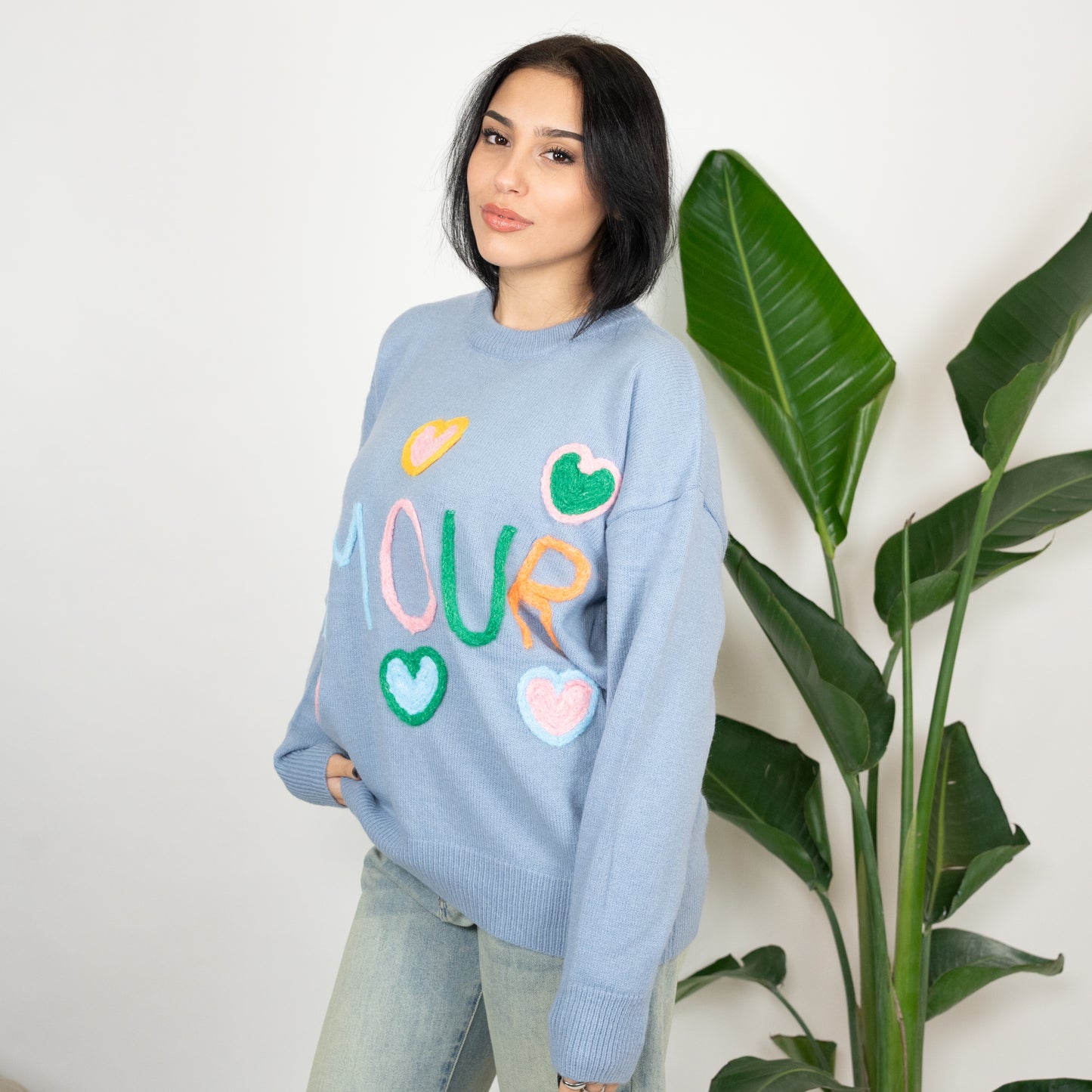 MAGLIONE RAINBOW AMOUR