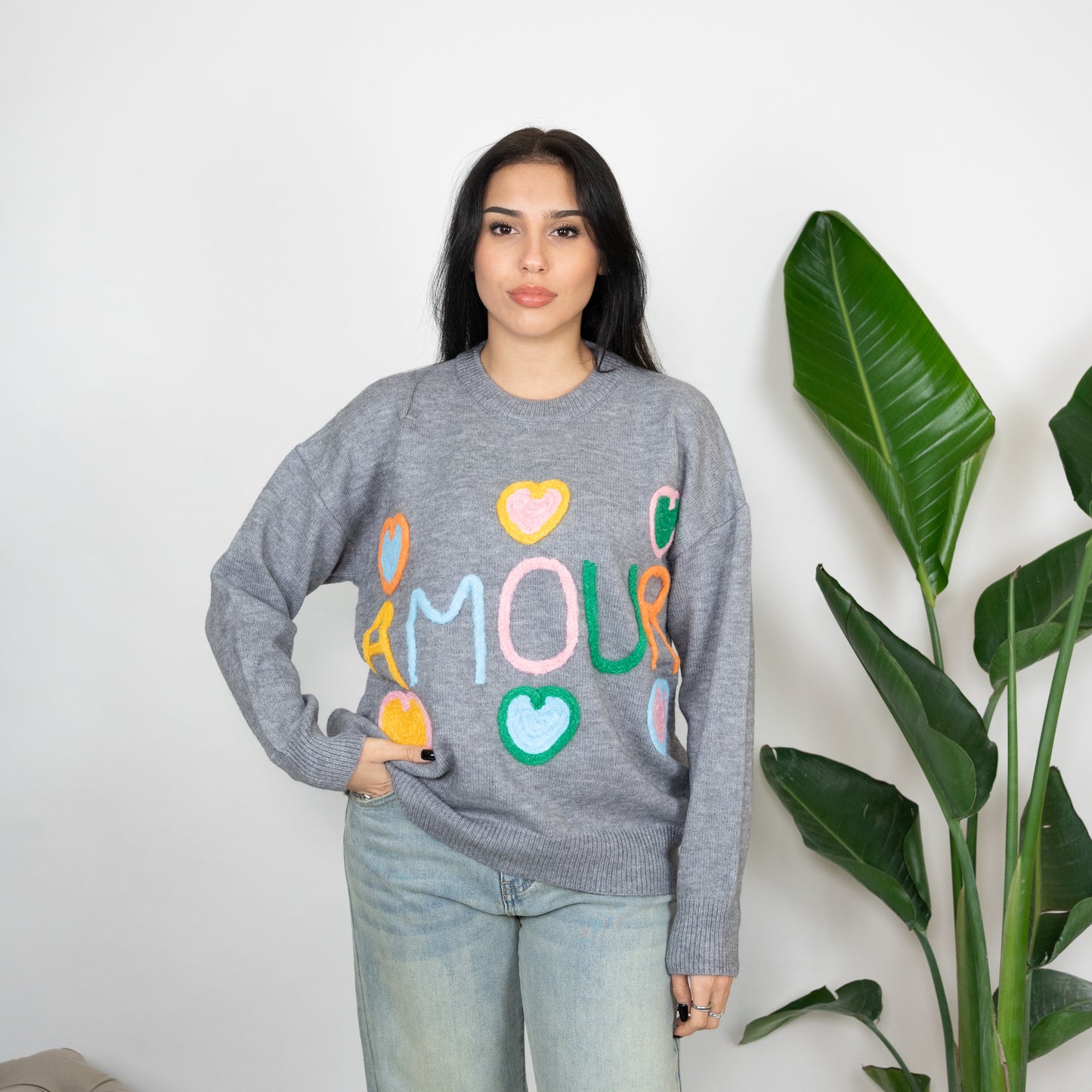 MAGLIONE RAINBOW AMOUR