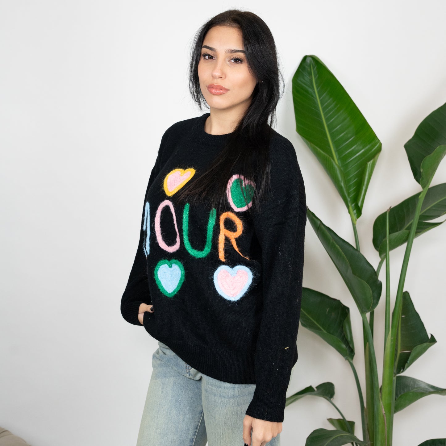 MAGLIONE RAINBOW AMOUR