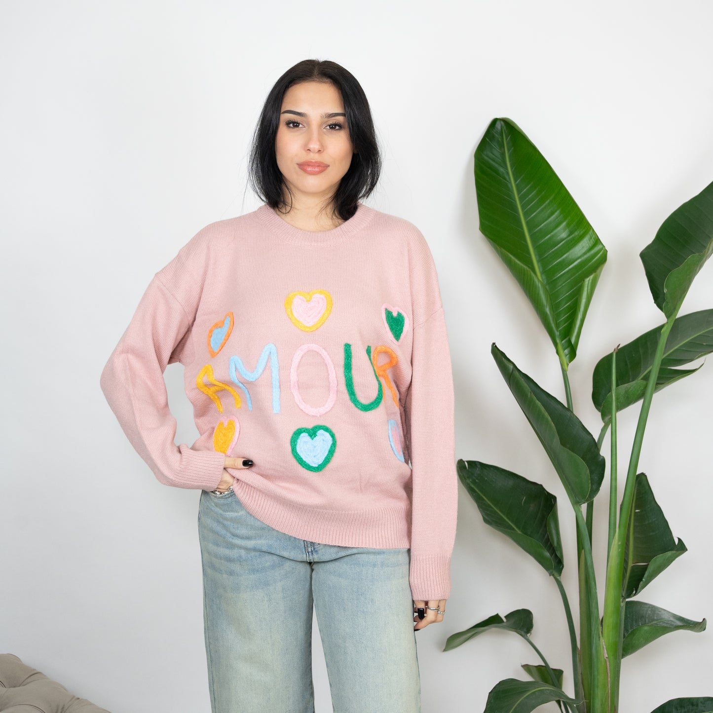 MAGLIONE RAINBOW AMOUR