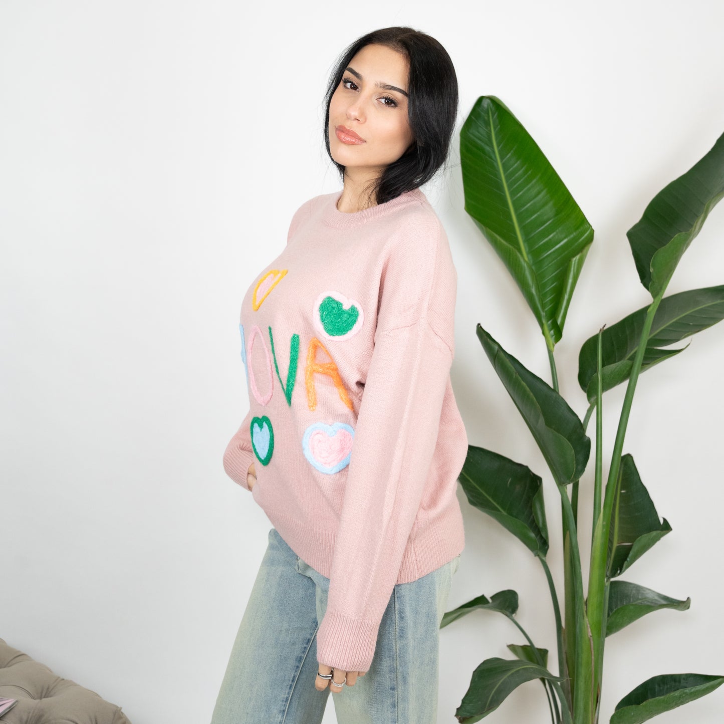 MAGLIONE RAINBOW AMOUR