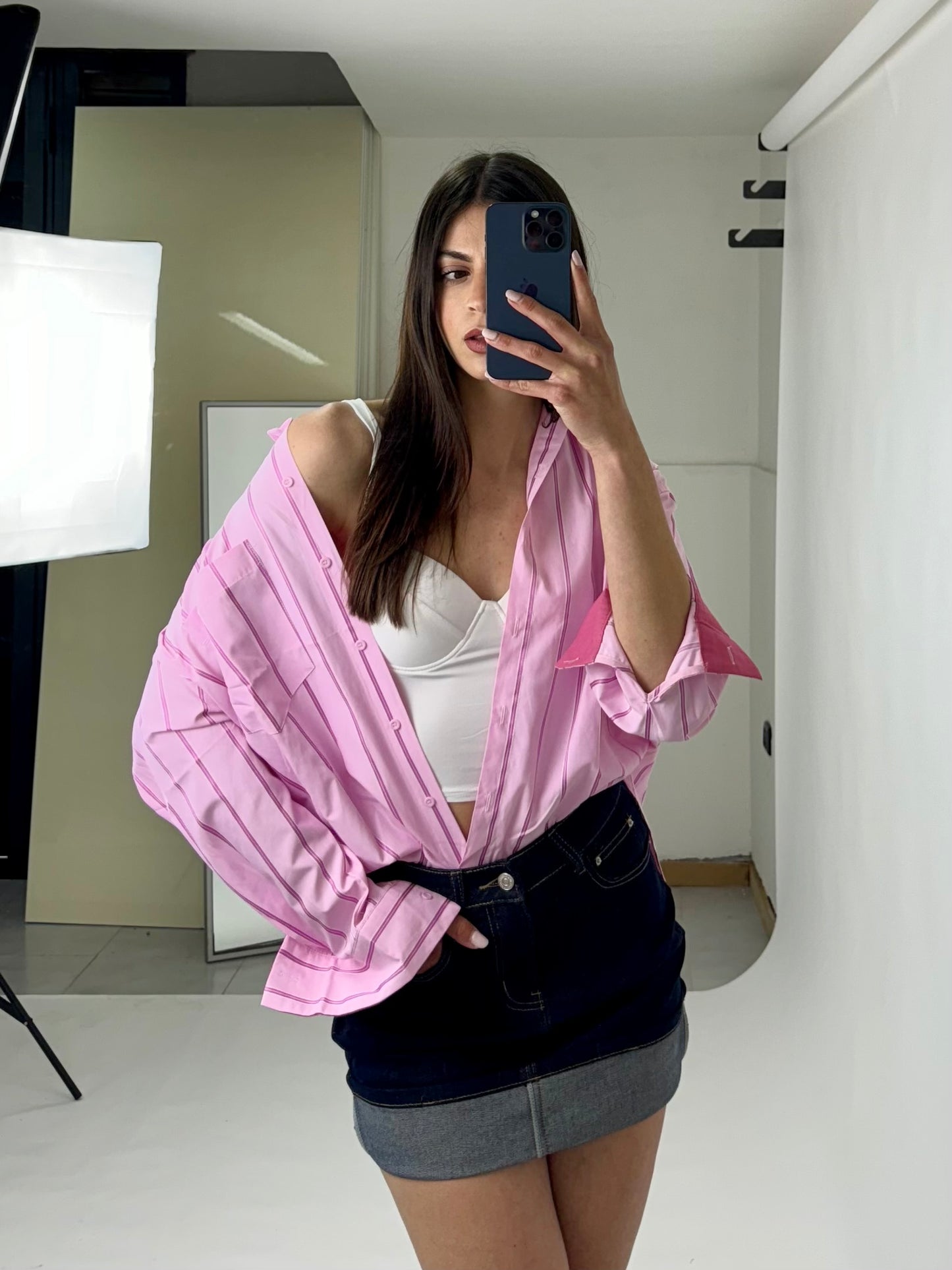 Camicia Strippes Pink
