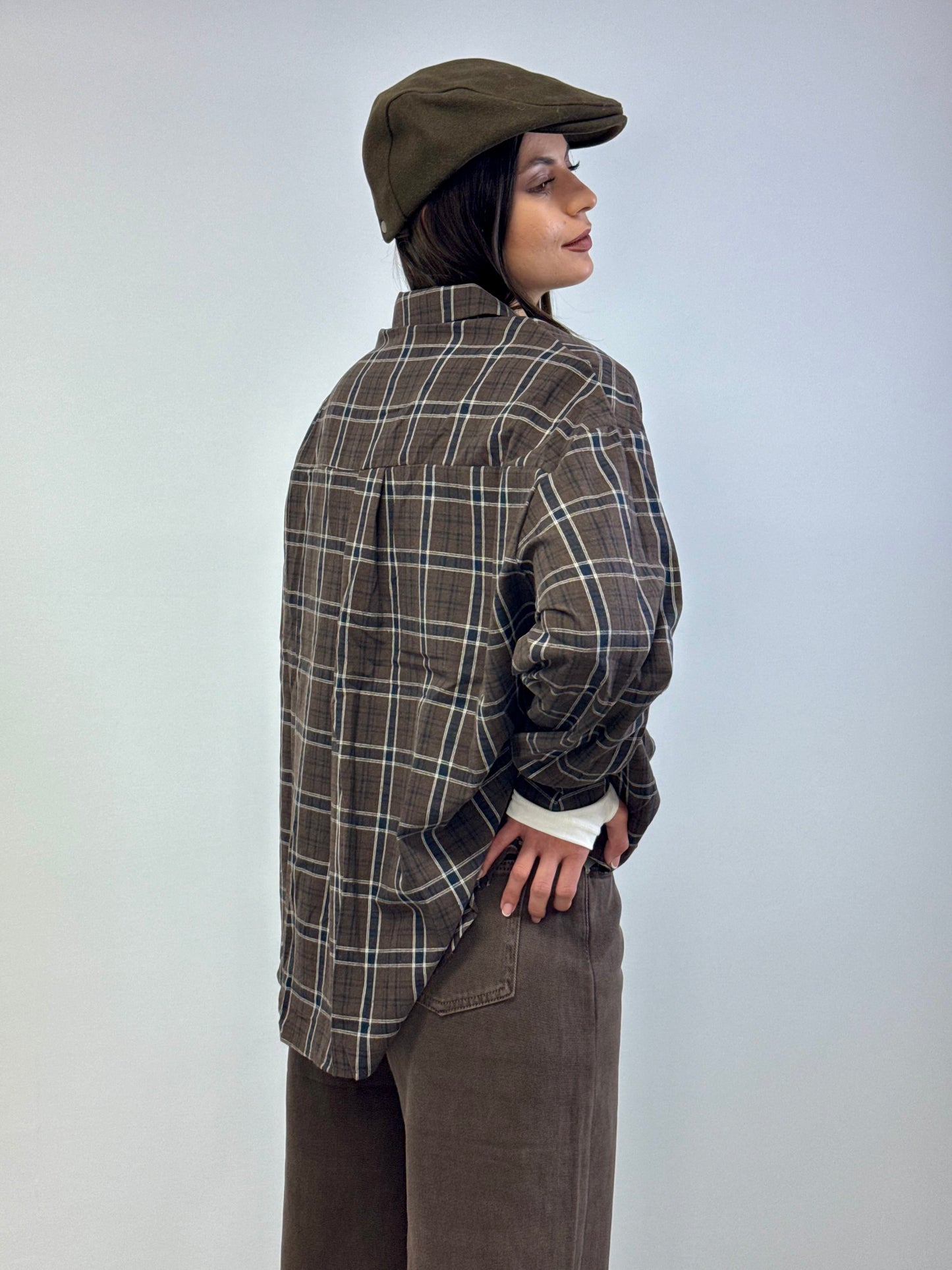 Camicia tartan choco navy