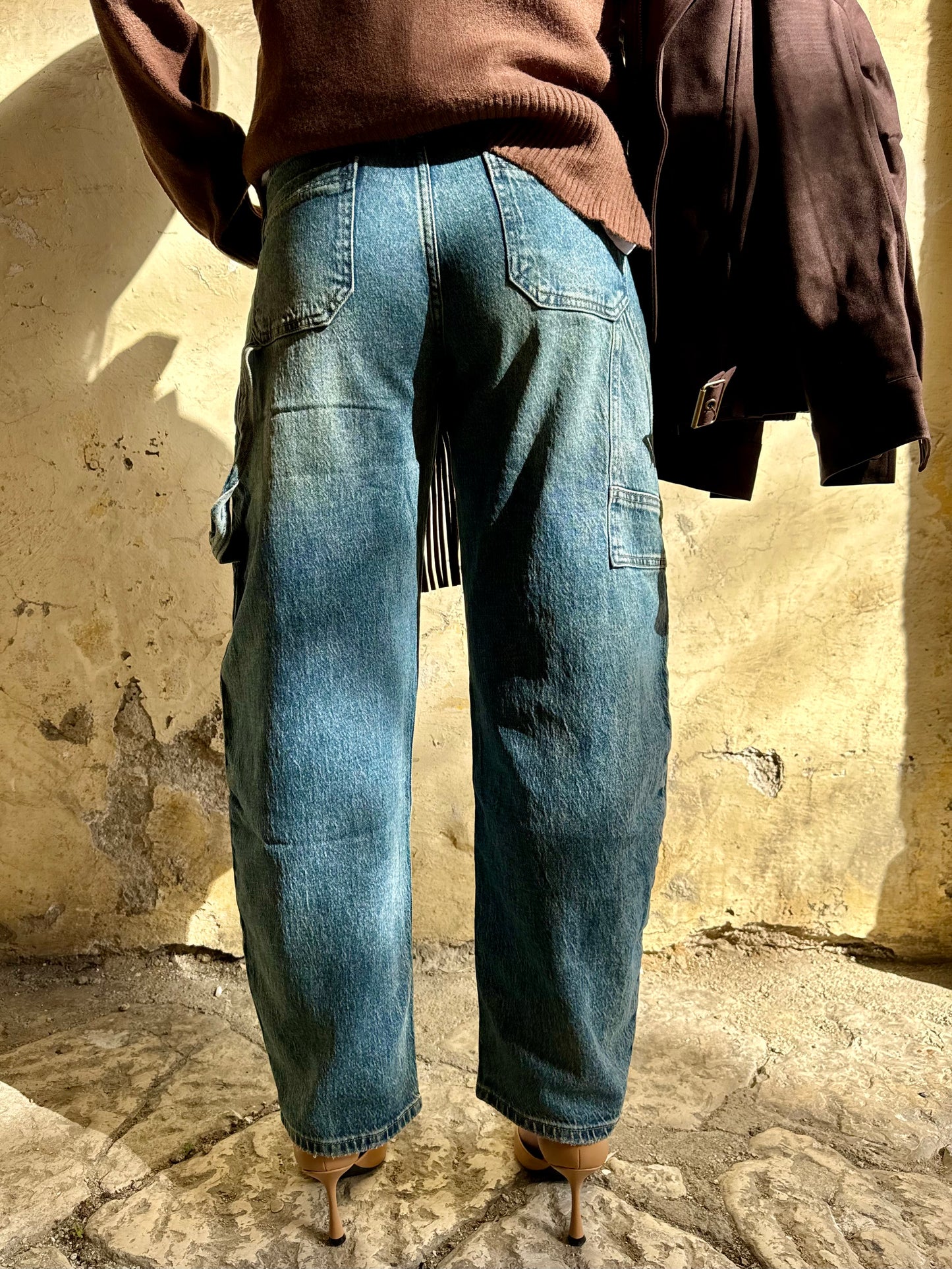 JEANS BALLON SABBIA