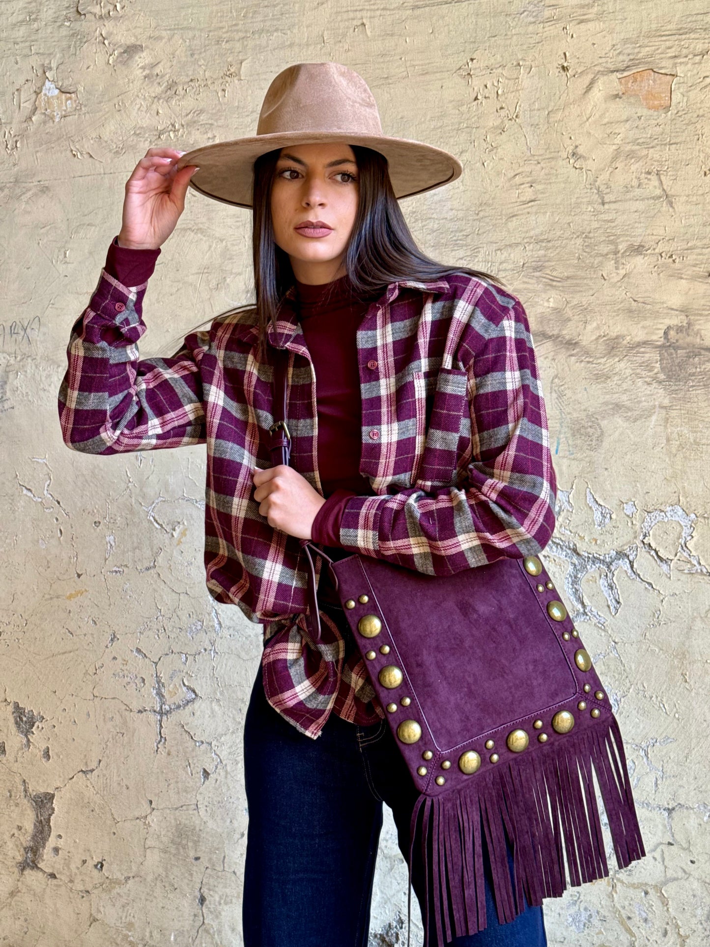 BORSA VALE BURGUNDY