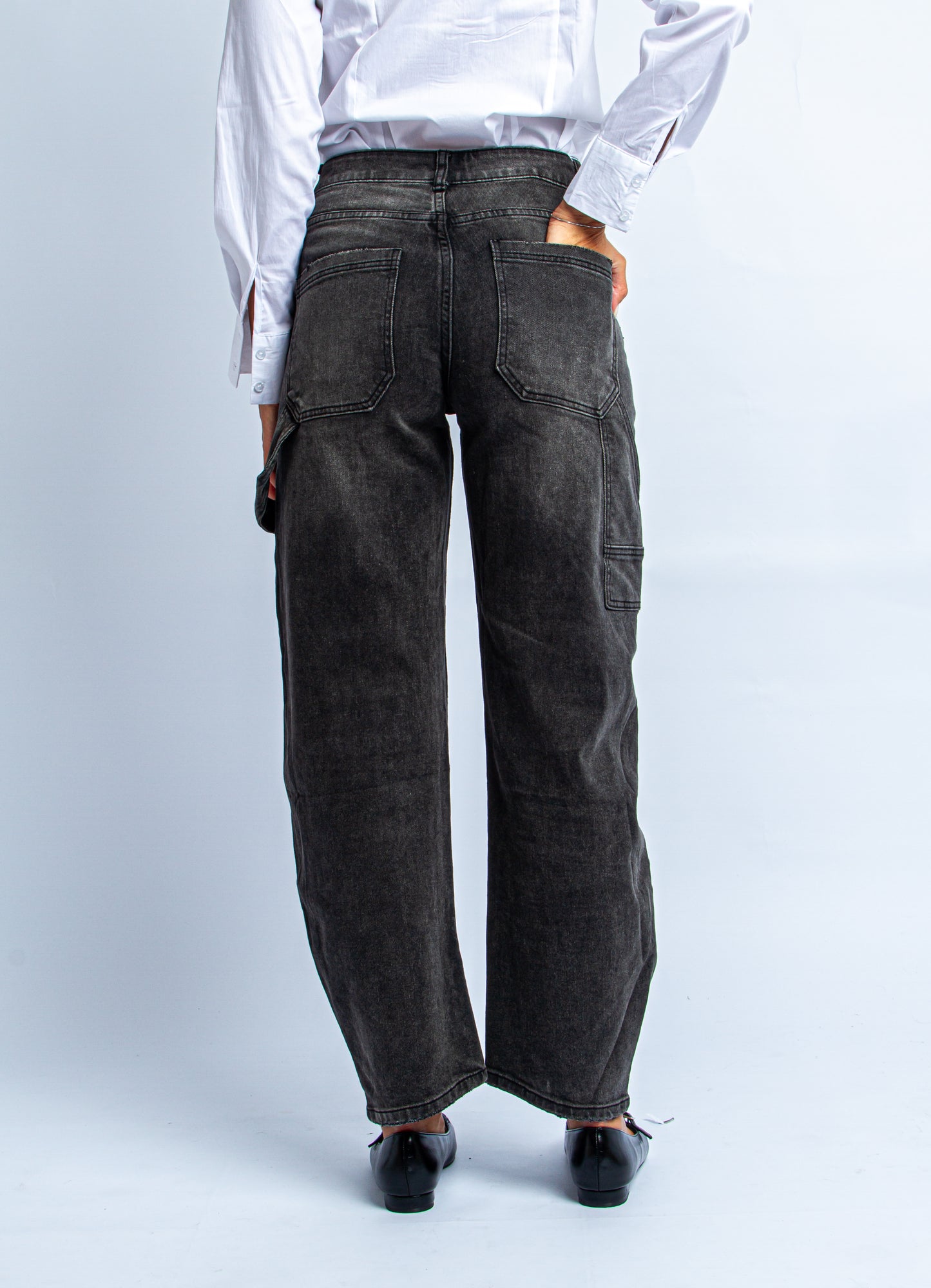 JEANS BANANA FIT GREY