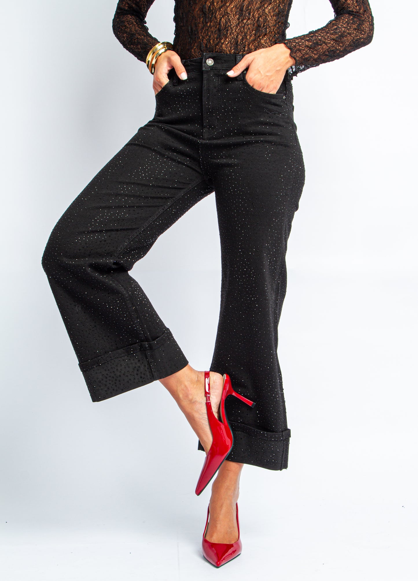 JEANS SPARKLY BLACK