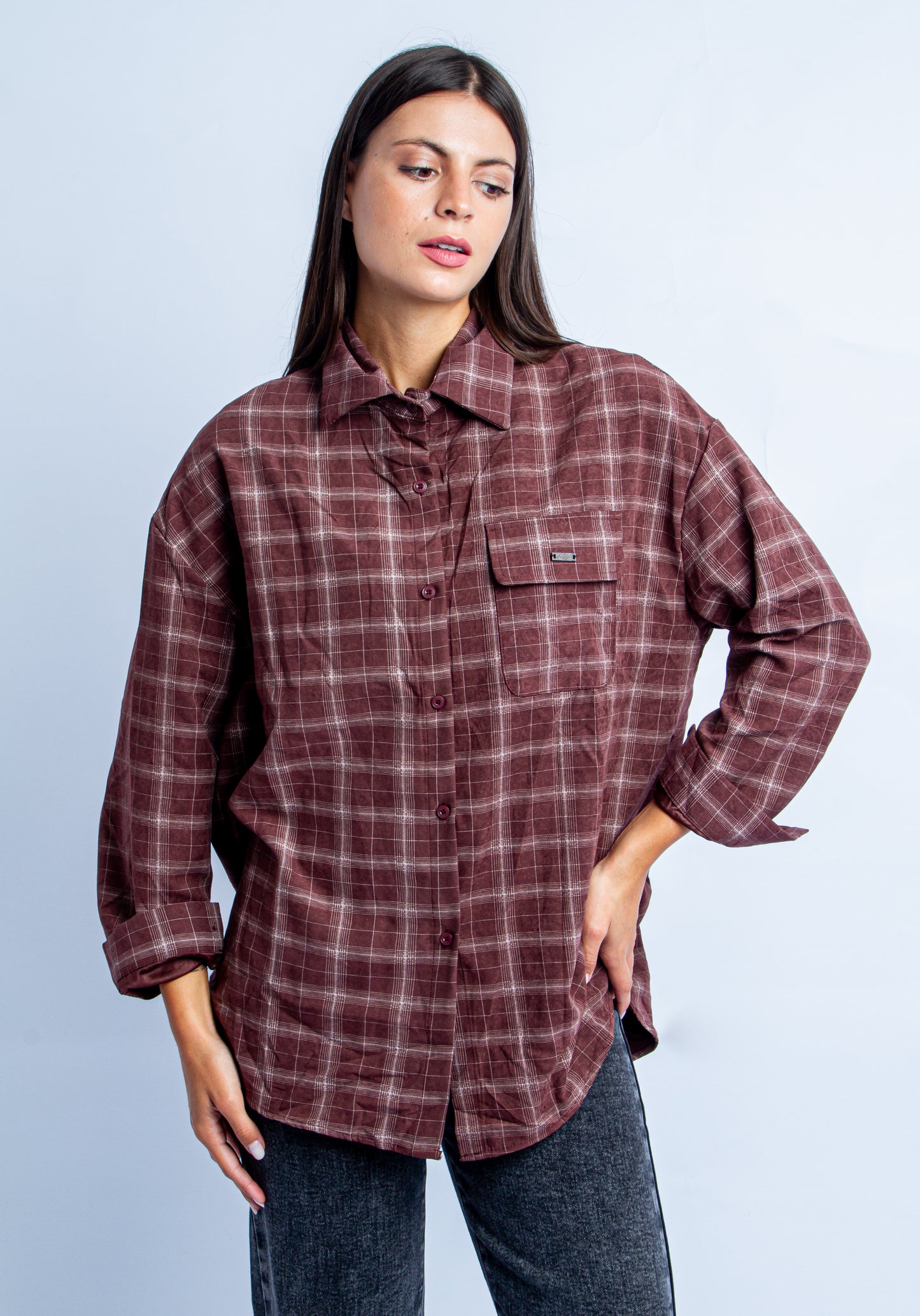 CAMICIA HIPSTER BURGUNDY
