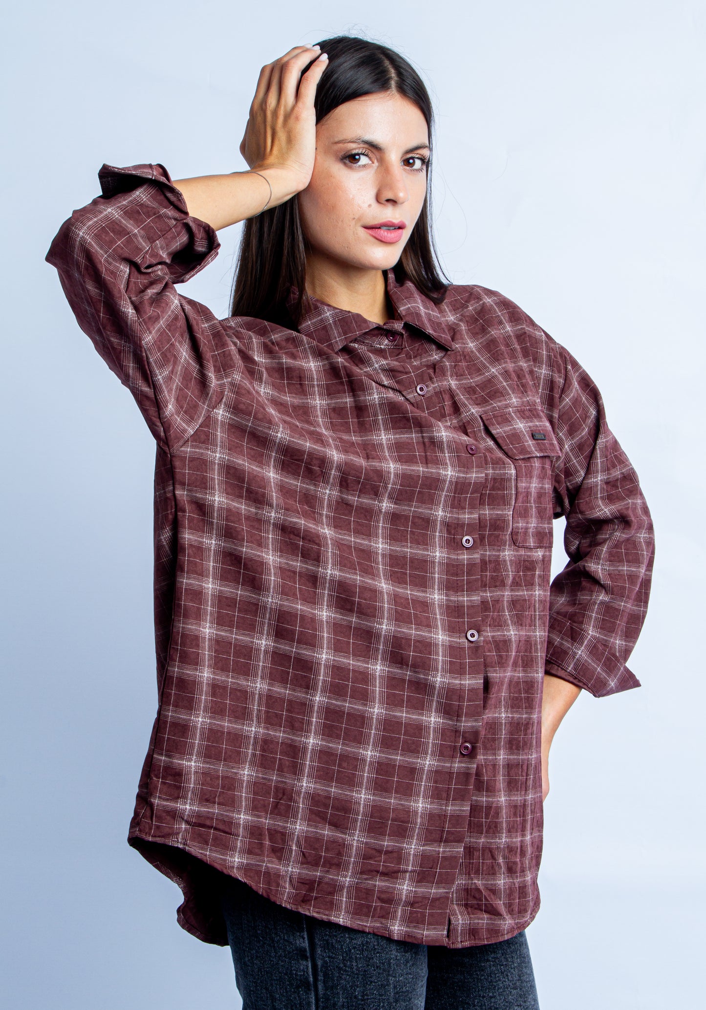 CAMICIA HIPSTER BURGUNDY