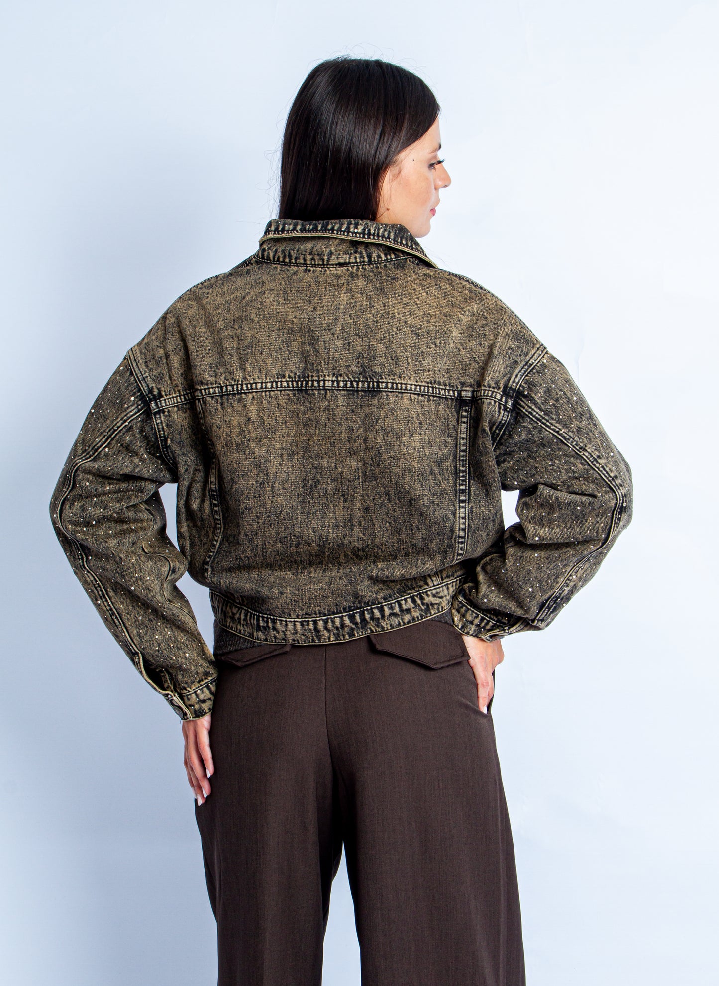 DENIM JACKET SABBIA SPARKLY