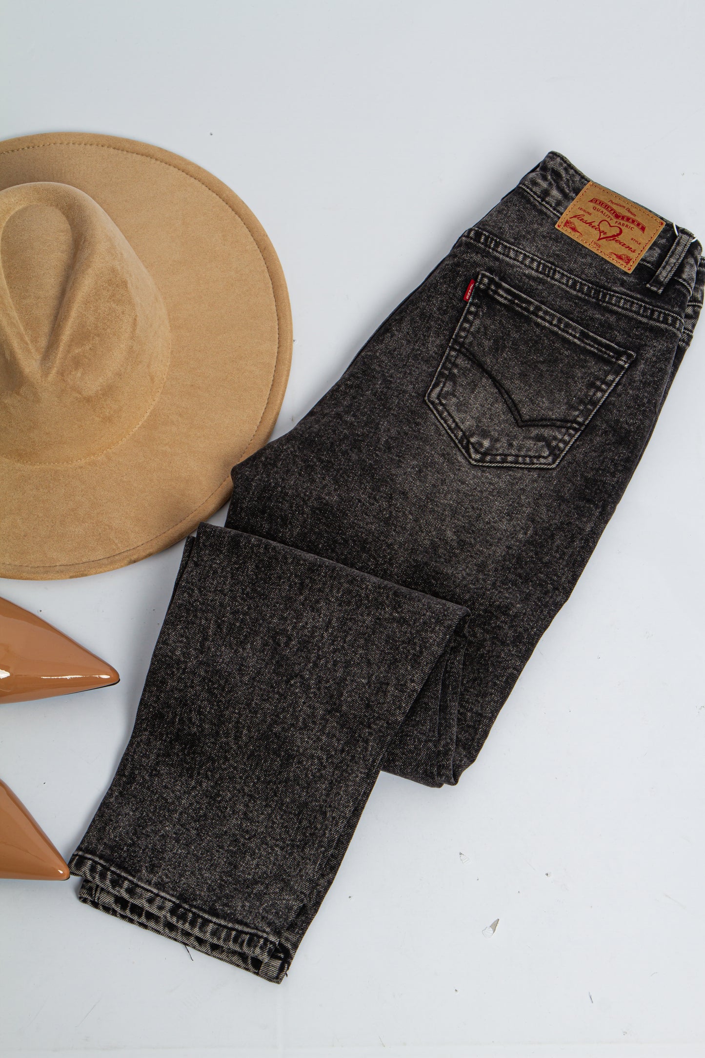 JEANS MOM FIT SIMPLY GREY