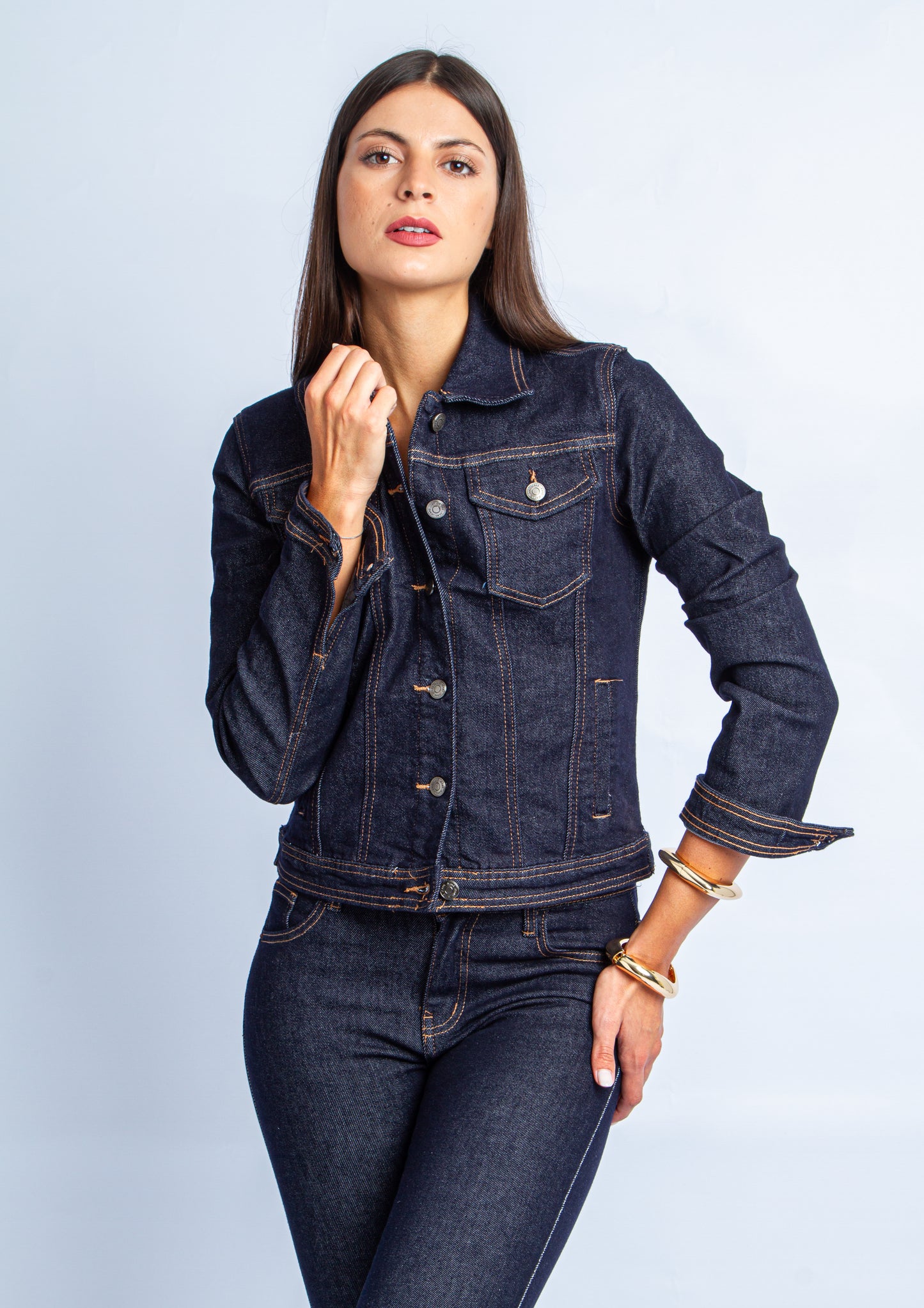 GIUBBINO DENIM BLUE