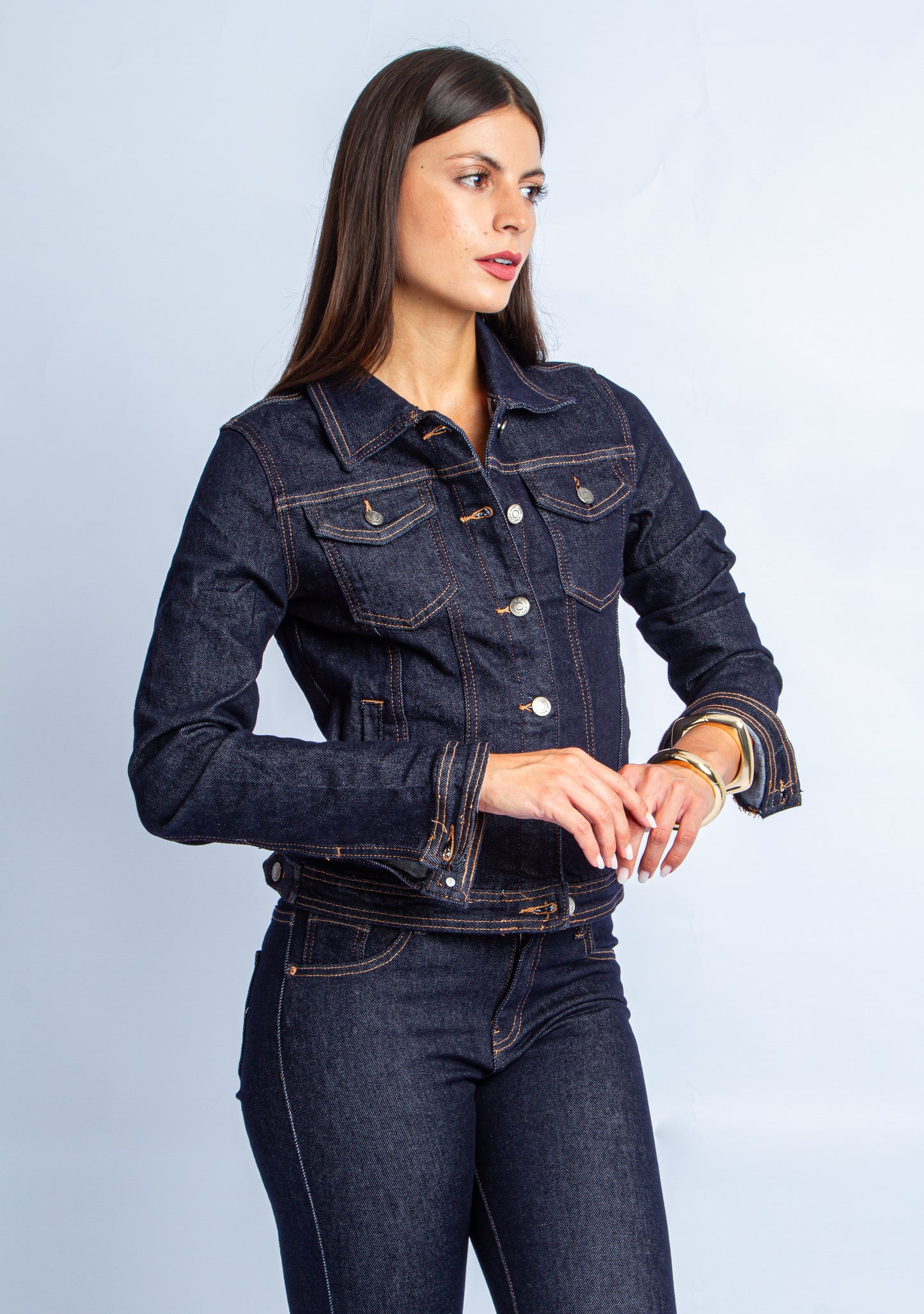 GIUBBINO DENIM BLUE