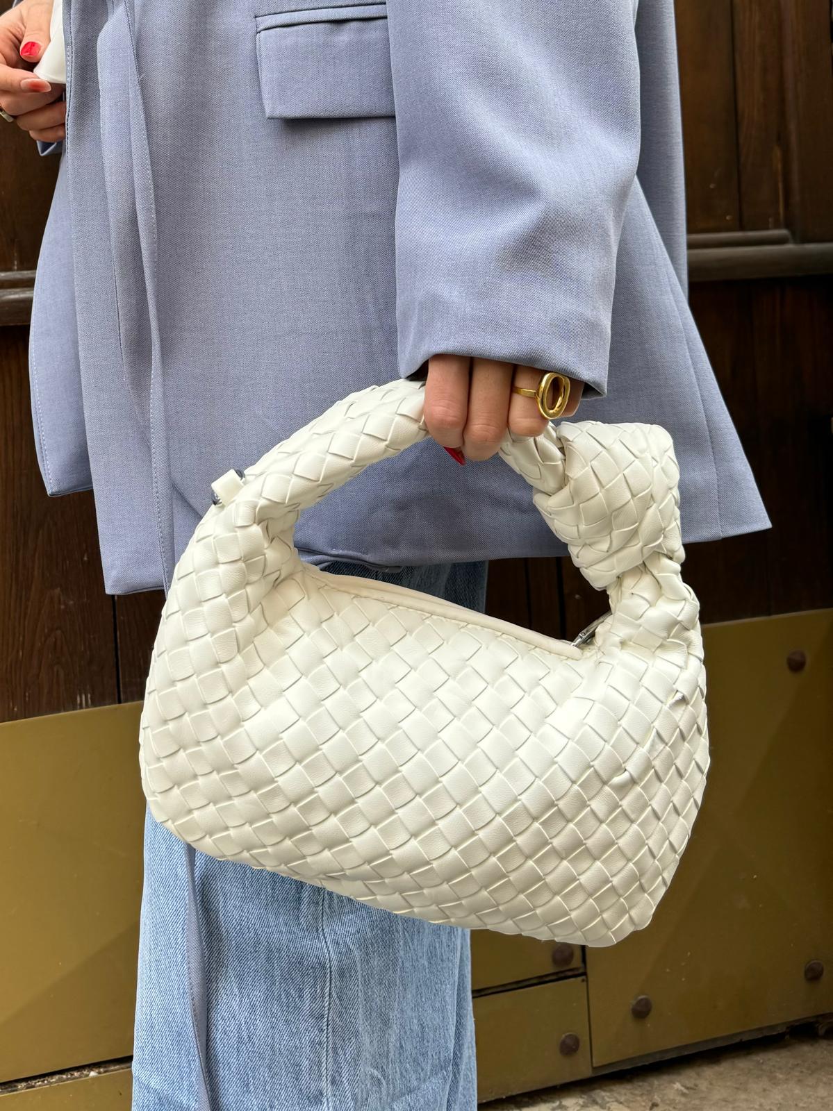 Borsa nodo white