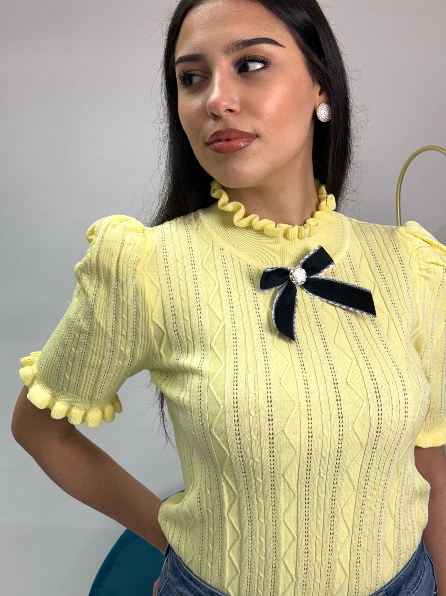 T-SHIRT BON TON YELLOW