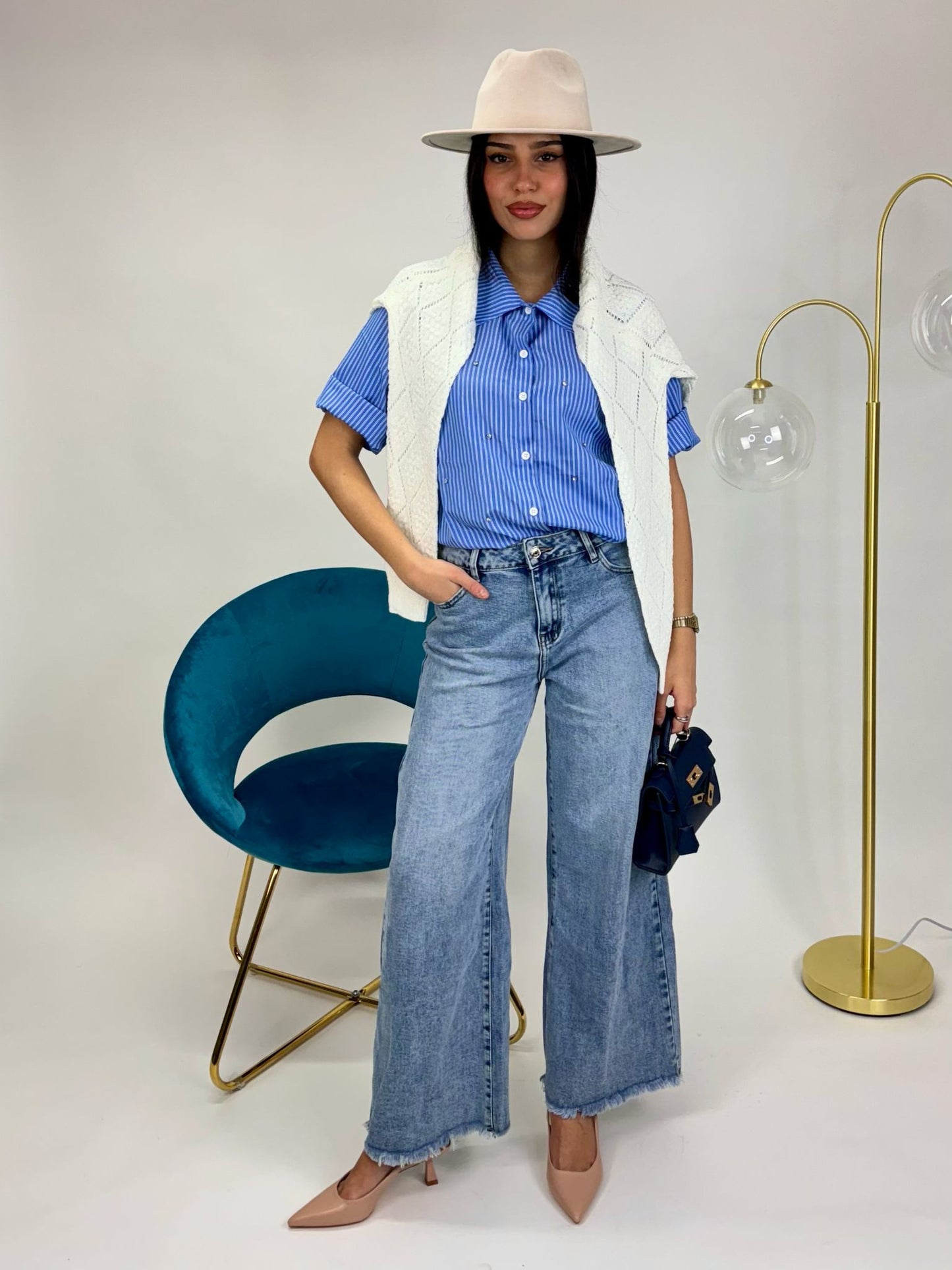 JEANS WIDE LEG CUT