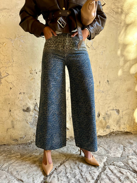 DENIM LUREX ANIMALIER